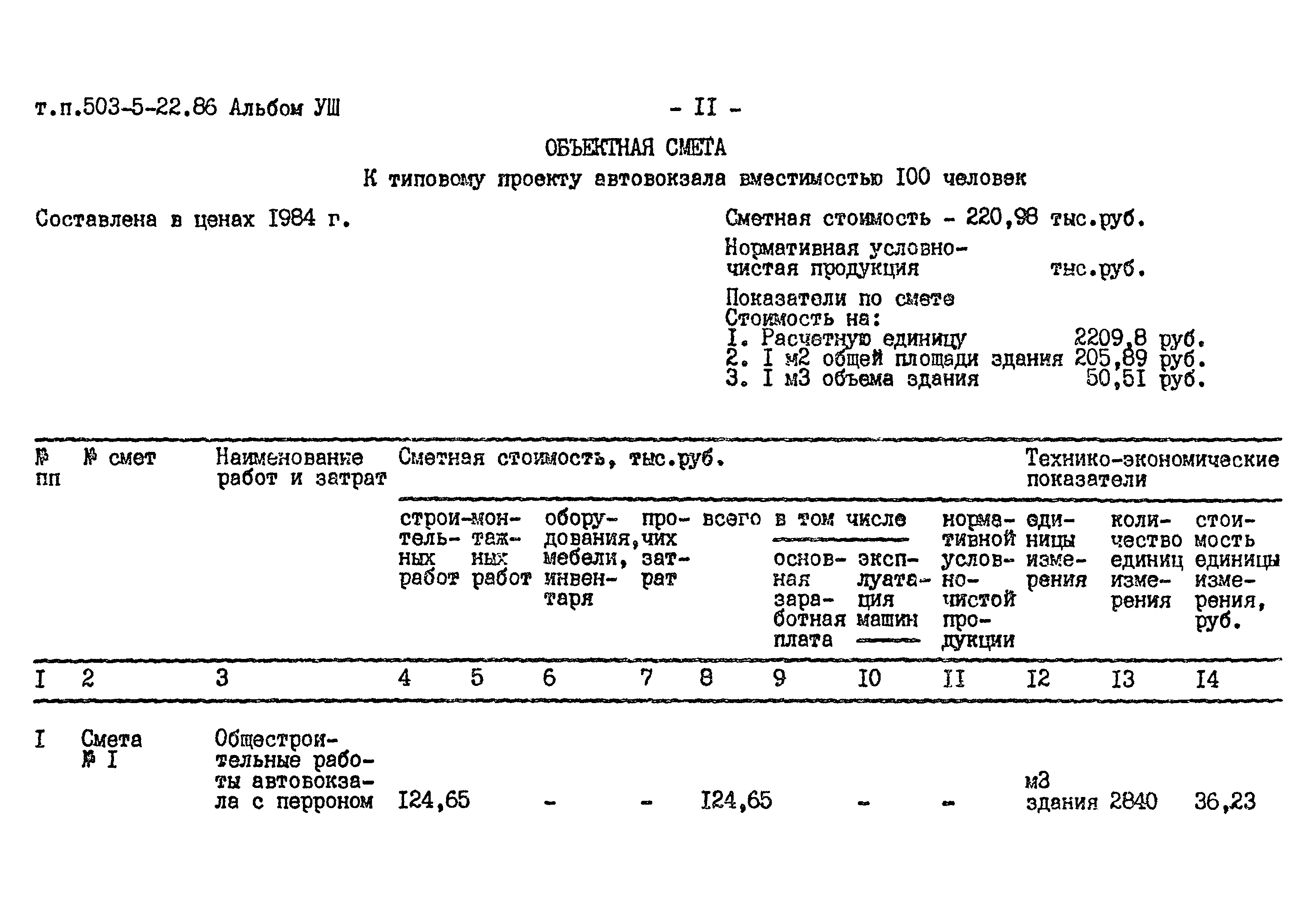 Типовой проект 503-5-22.86
