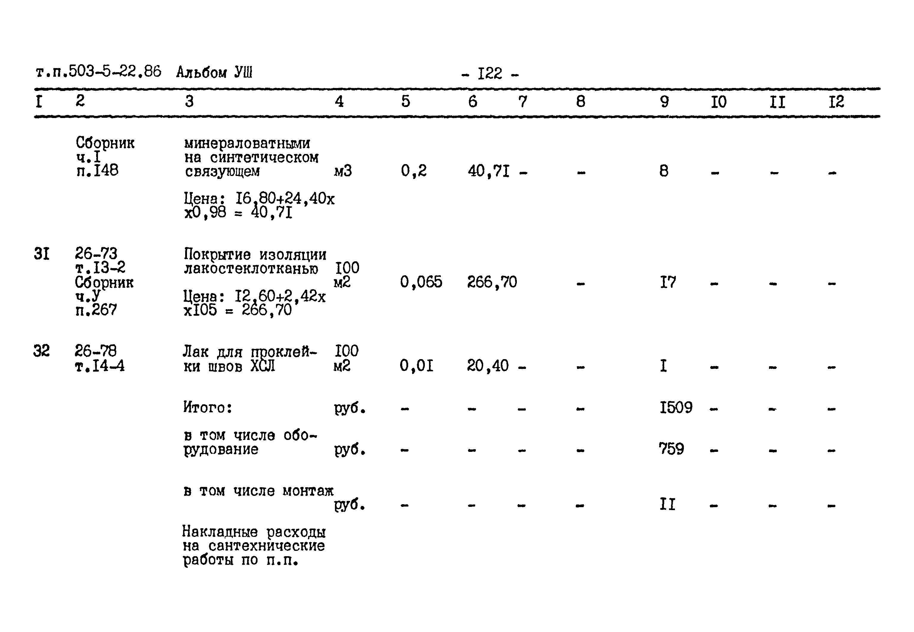 Типовой проект 503-5-22.86