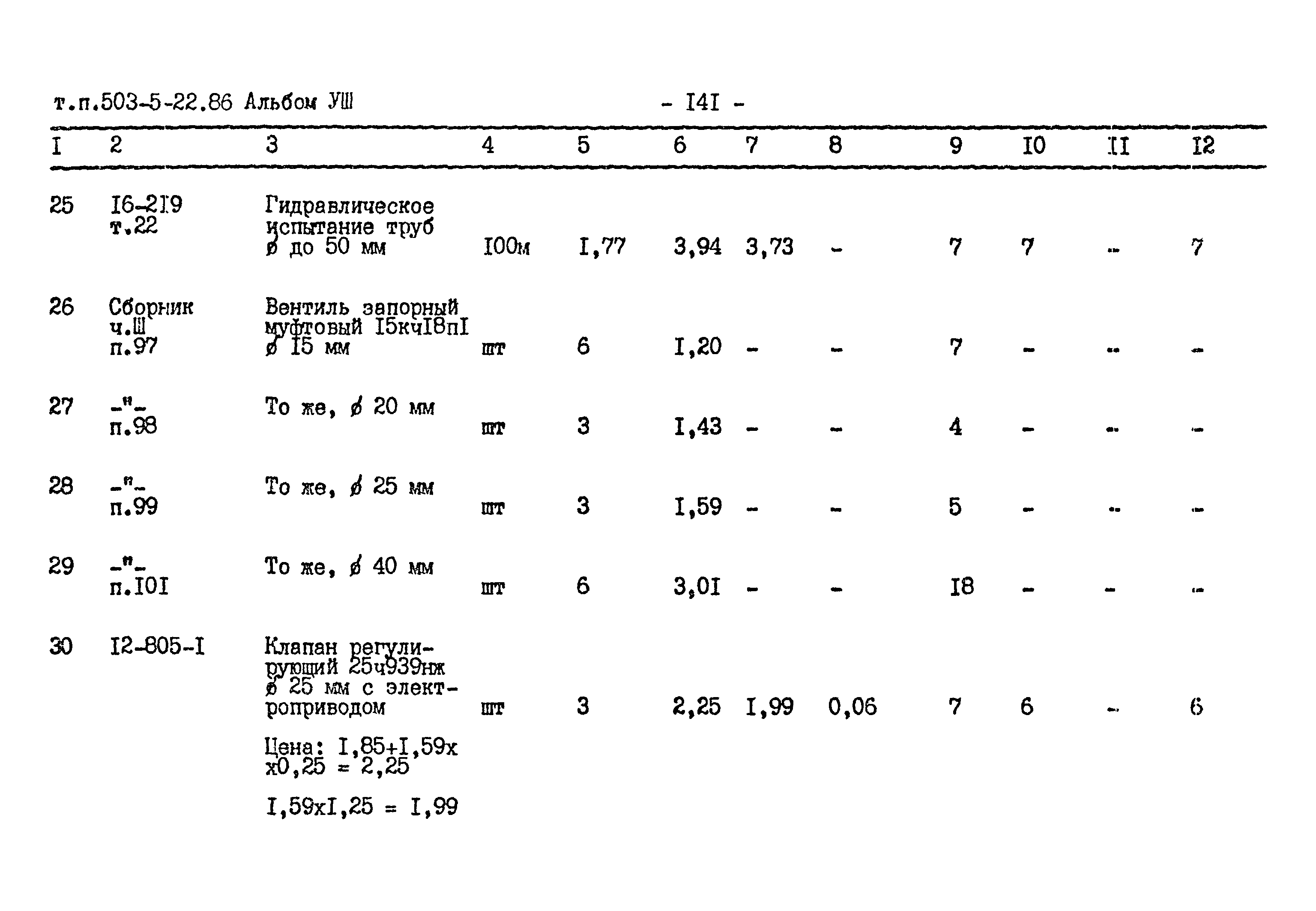 Типовой проект 503-5-22.86