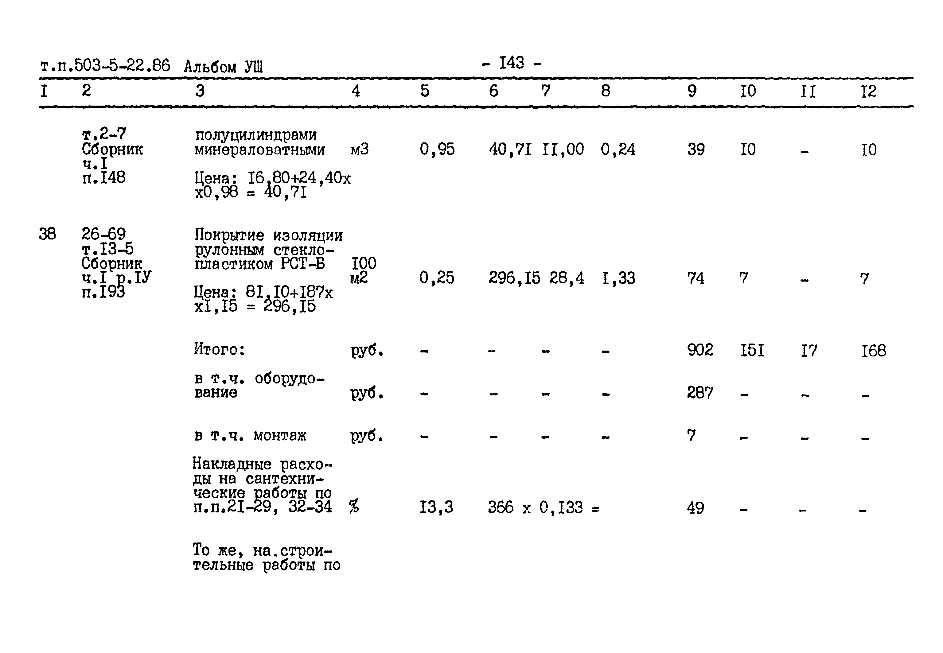 Типовой проект 503-5-22.86
