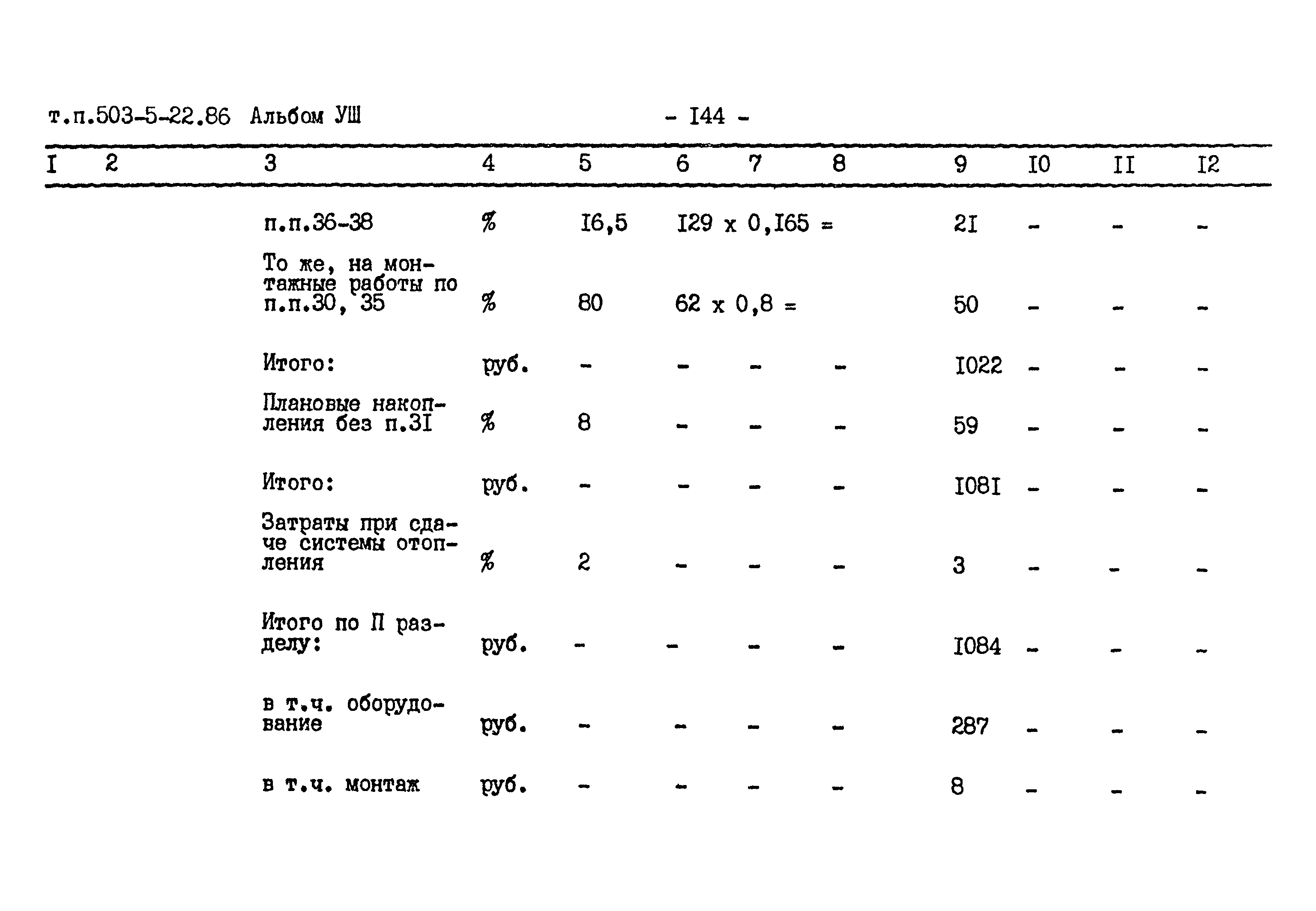 Типовой проект 503-5-22.86
