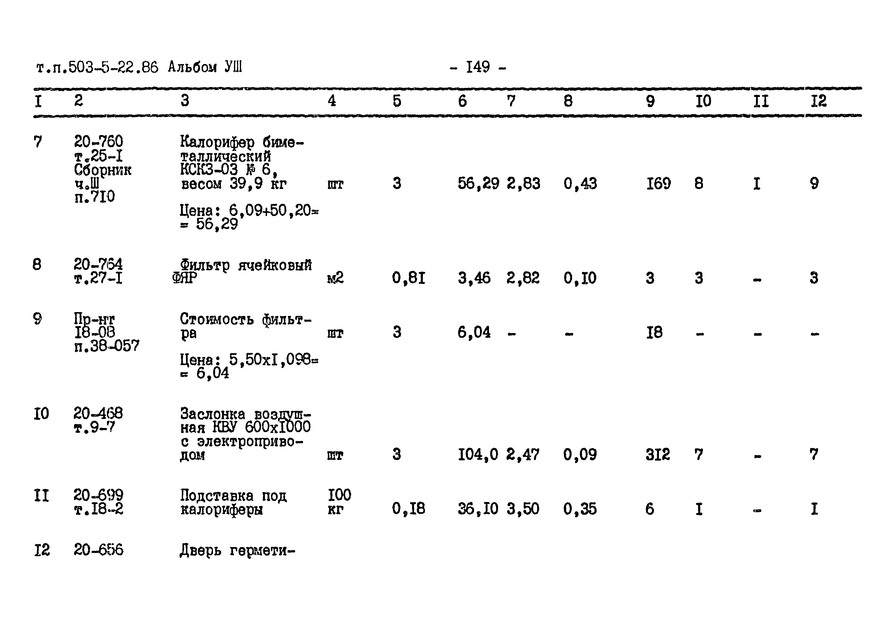 Типовой проект 503-5-22.86