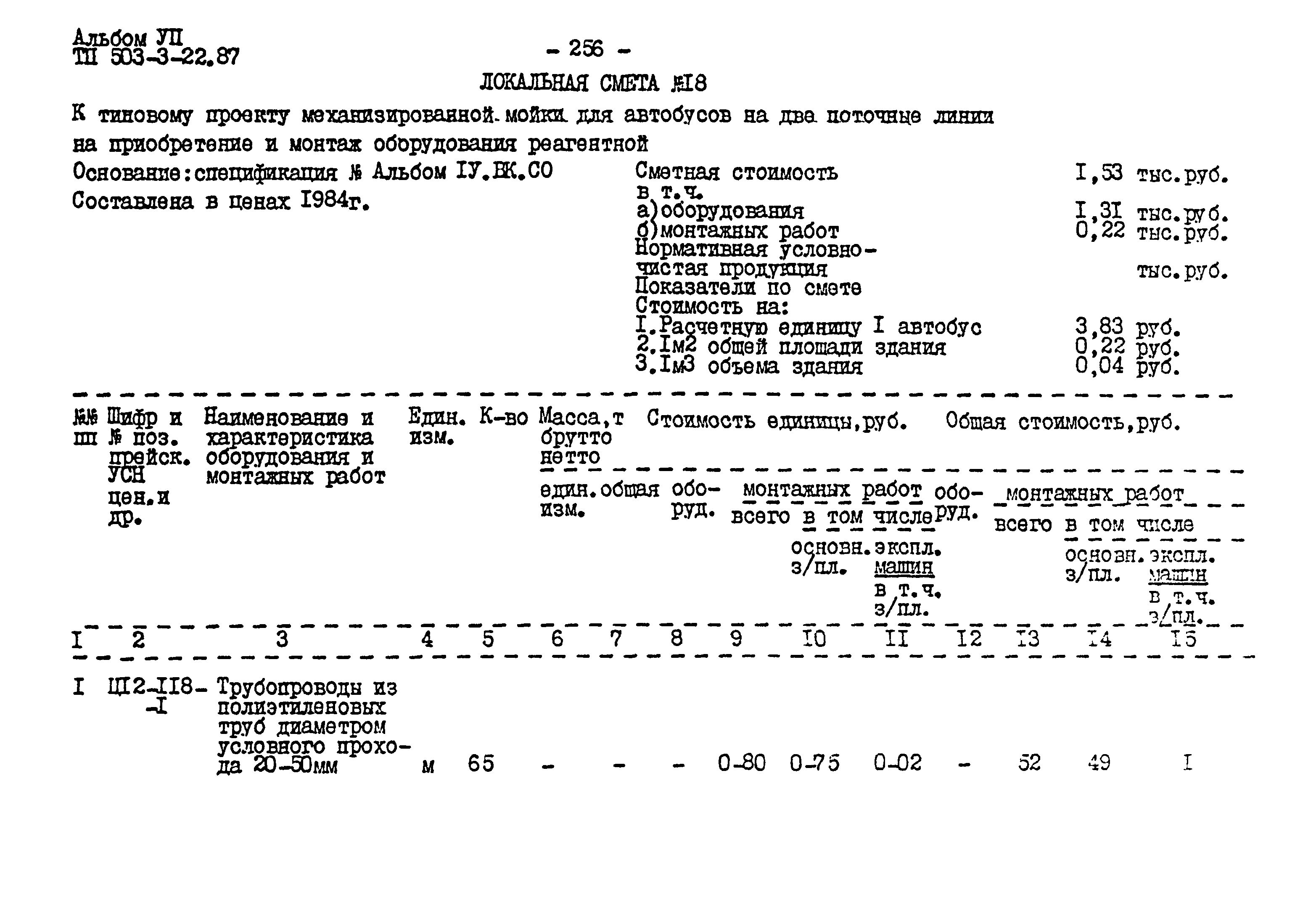 Типовой проект 503-3-22.87