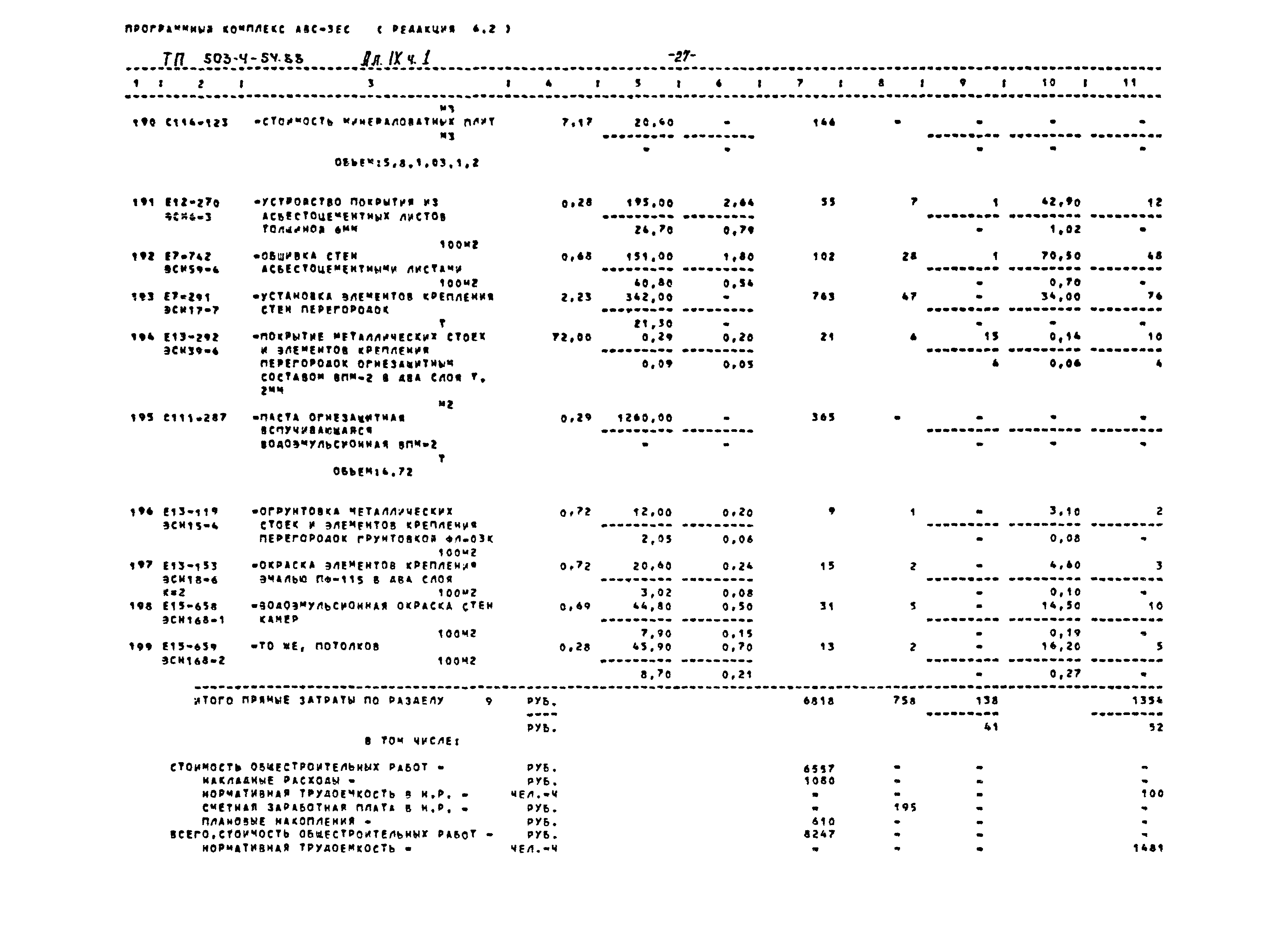 Типовой проект 503-4-54.88