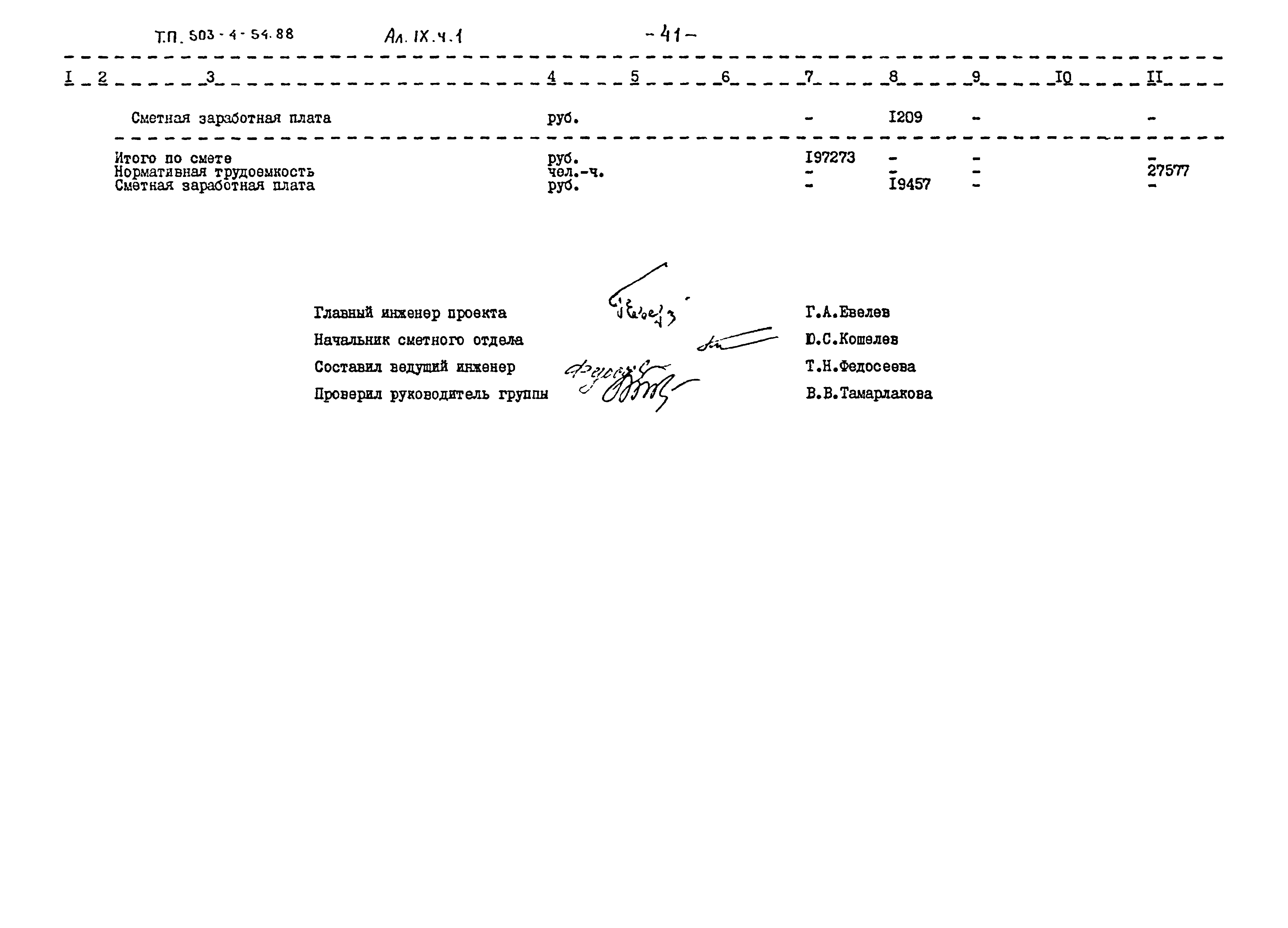Типовой проект 503-4-54.88