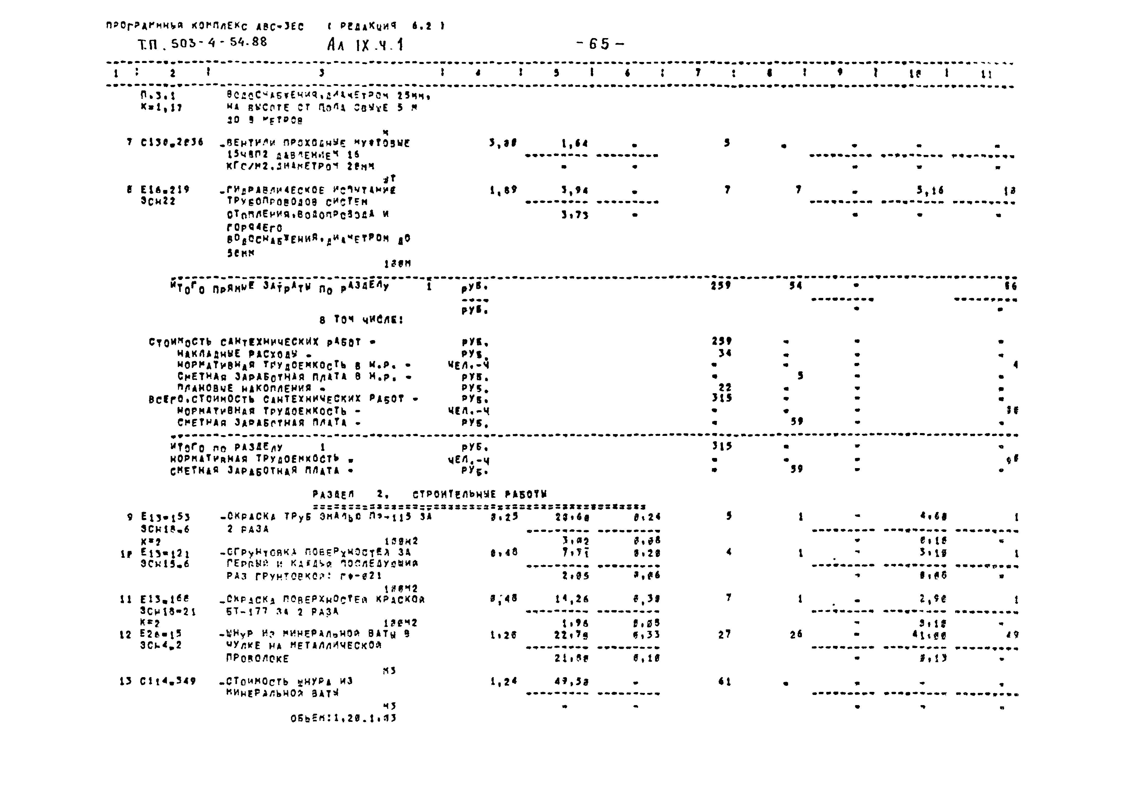 Типовой проект 503-4-54.88