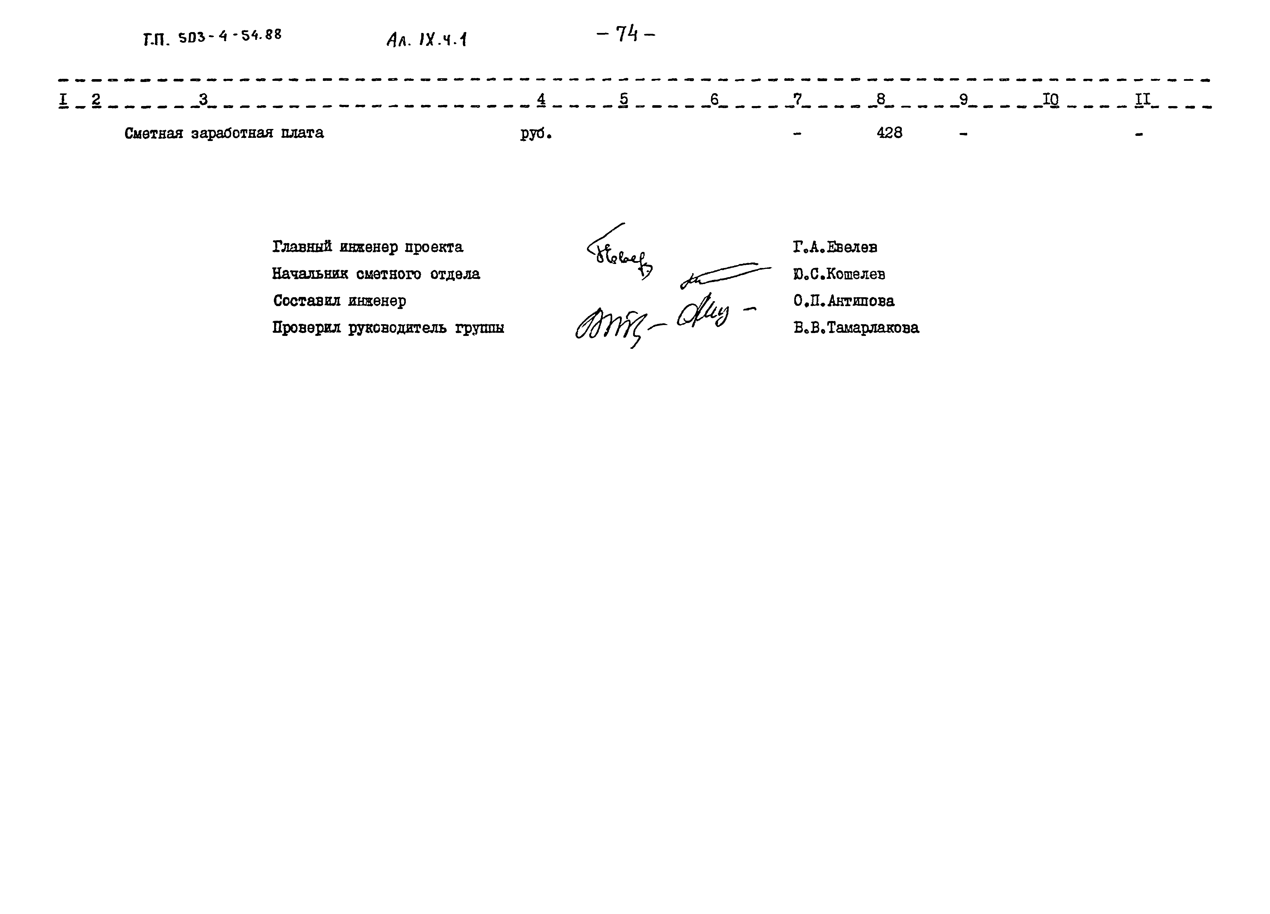 Типовой проект 503-4-54.88