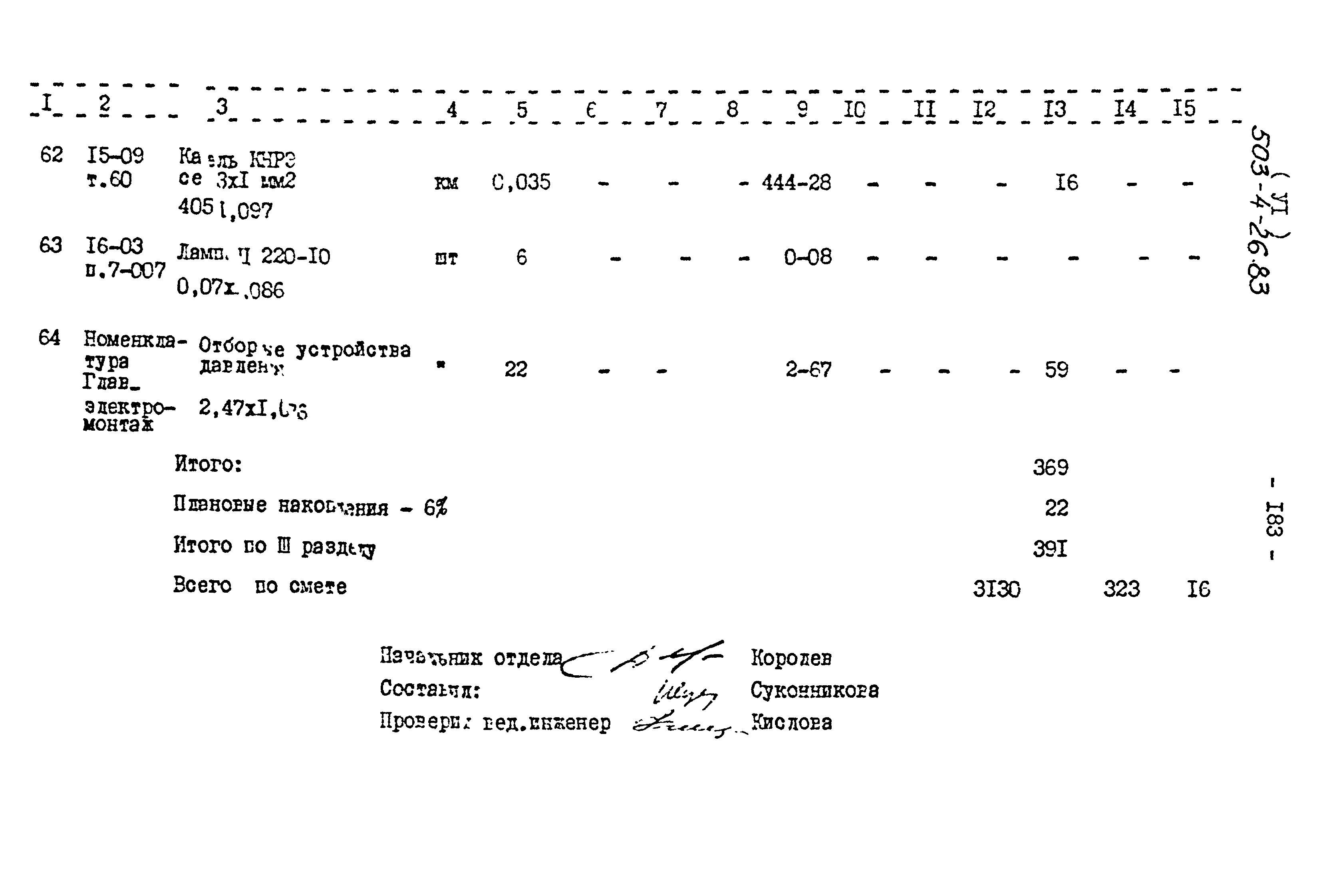 Типовой проект 503-4-26.83