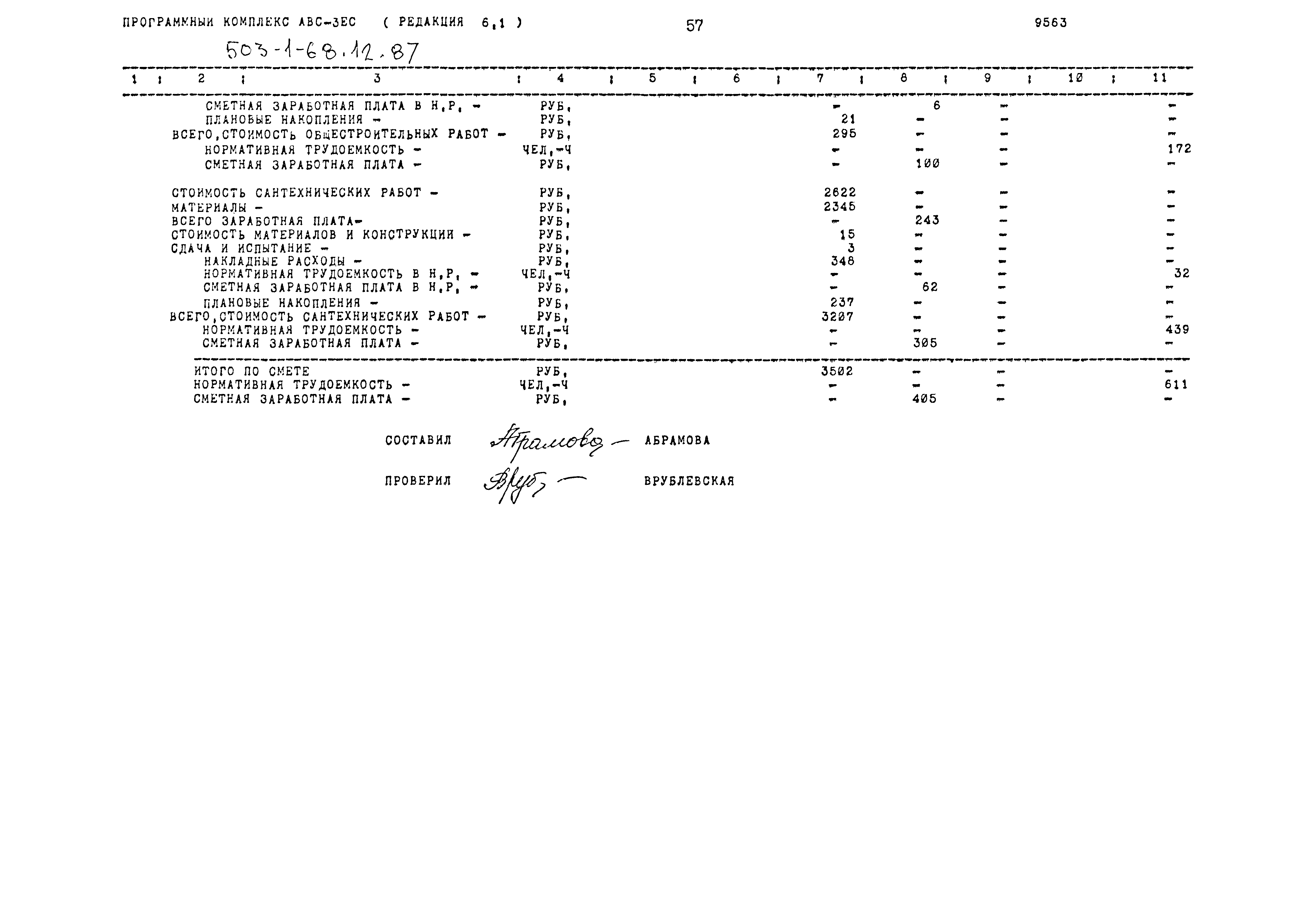 Типовой проект 503-1-68.12.87