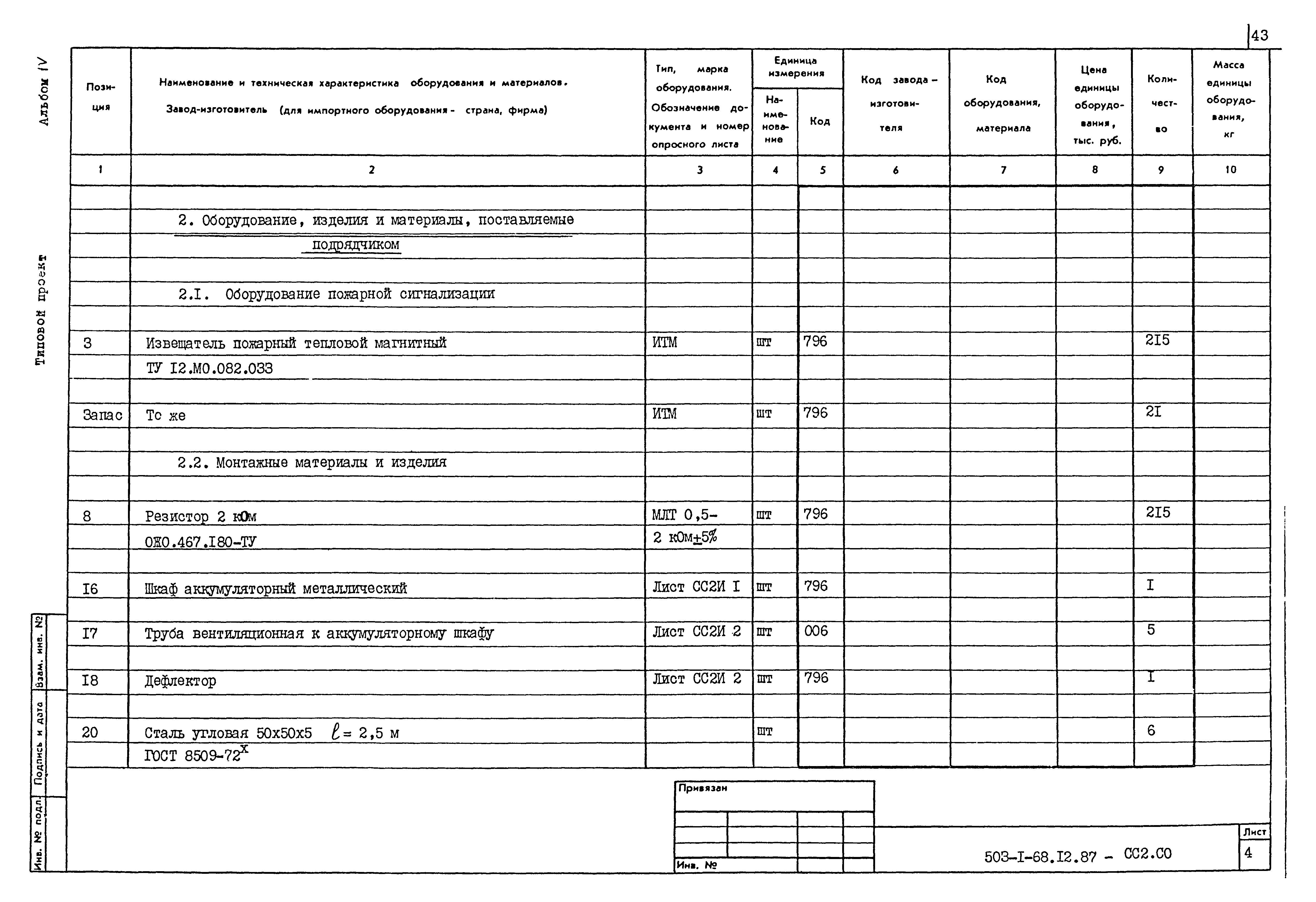 Типовой проект 503-1-68.12.87