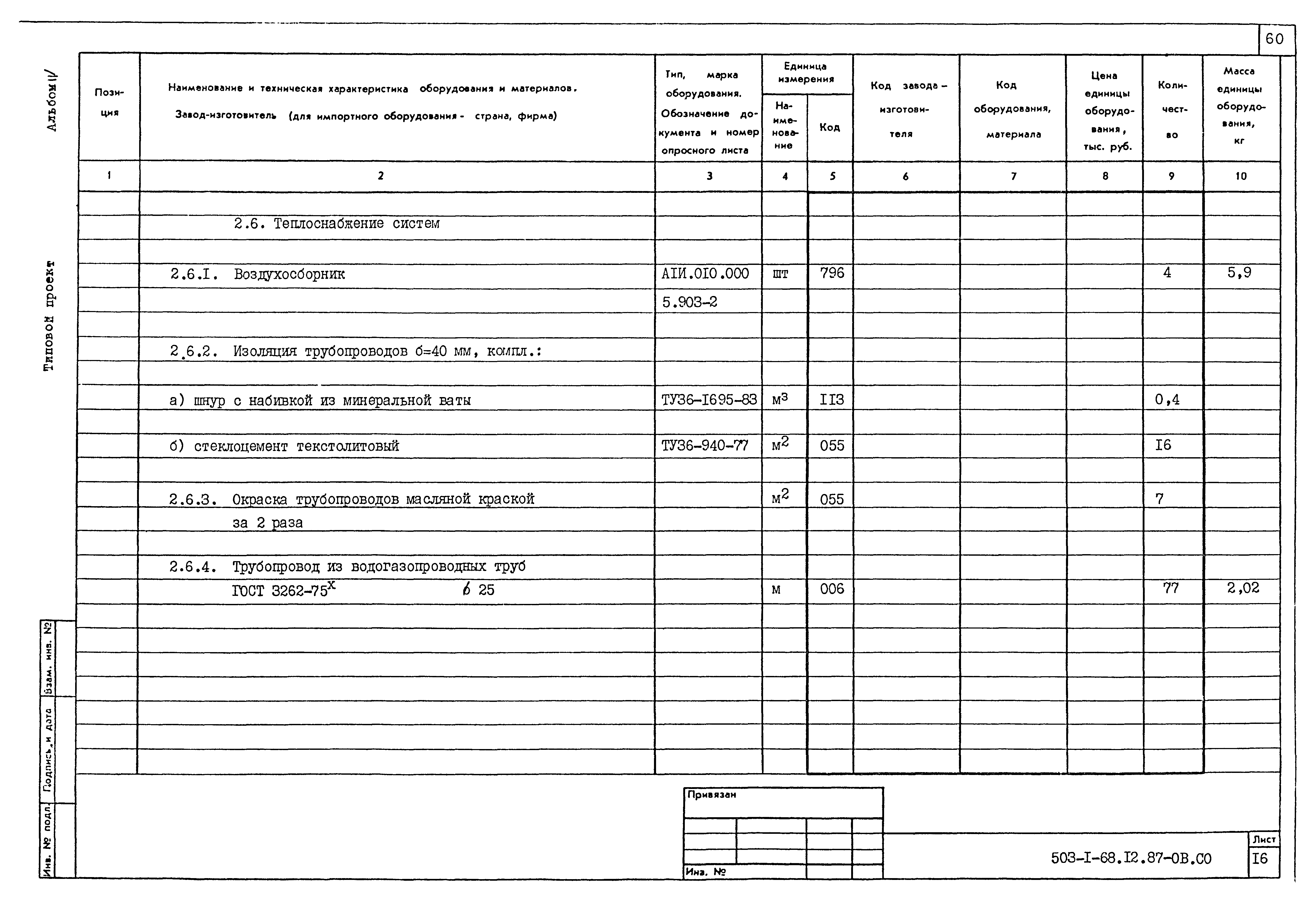 Типовой проект 503-1-68.12.87