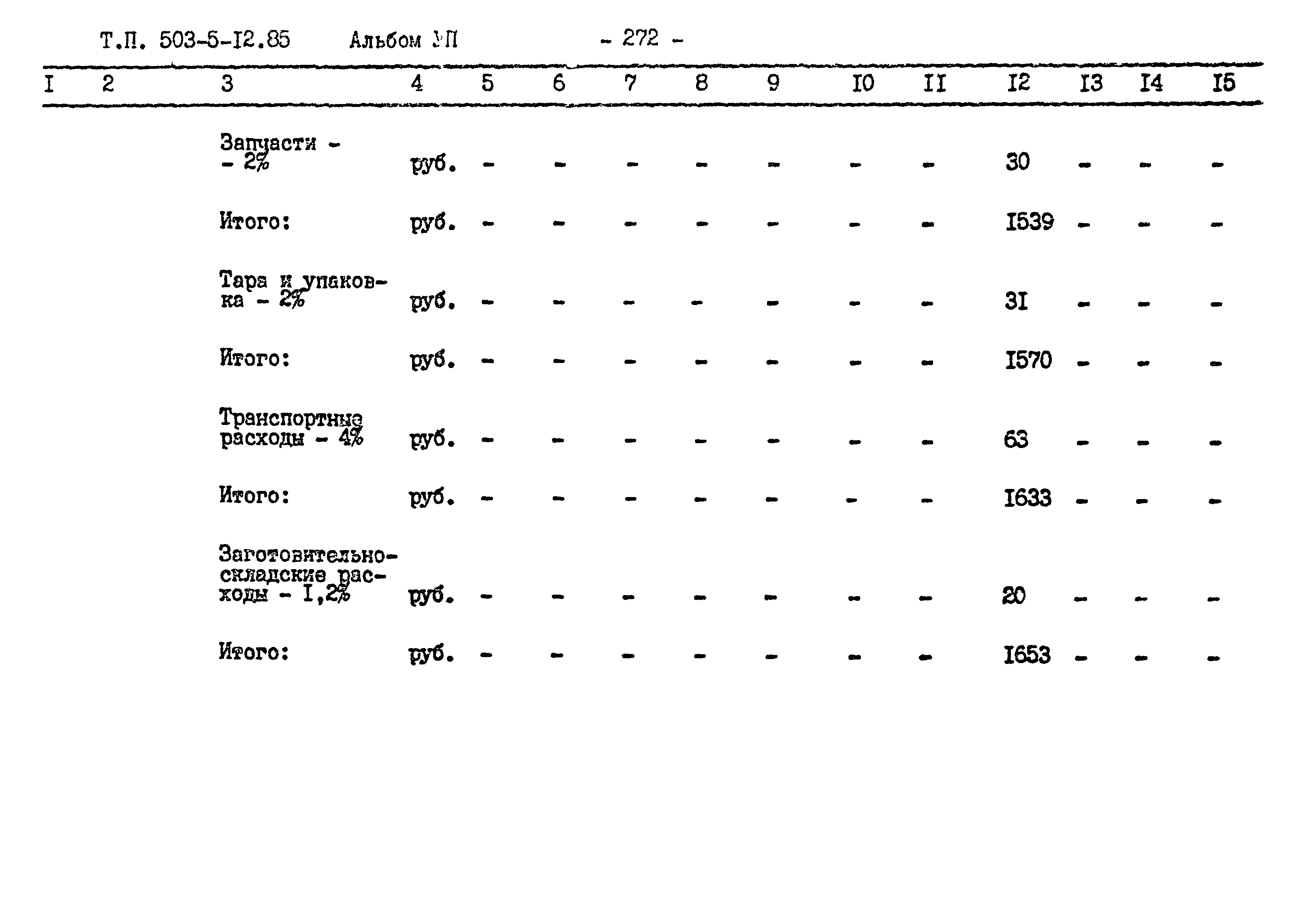 Типовой проект 503-5-12.85