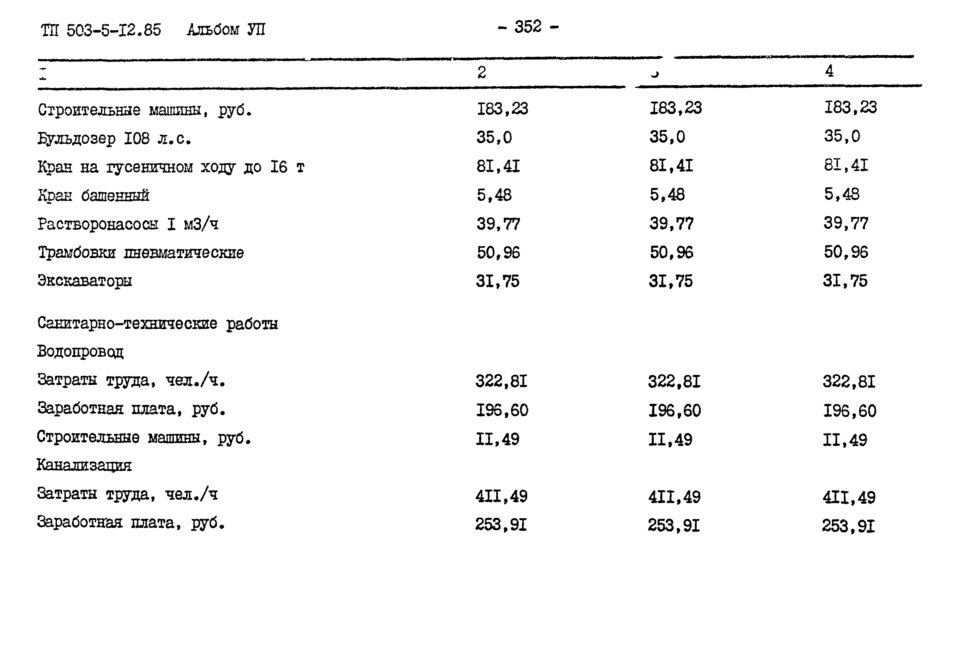 Типовой проект 503-5-12.85