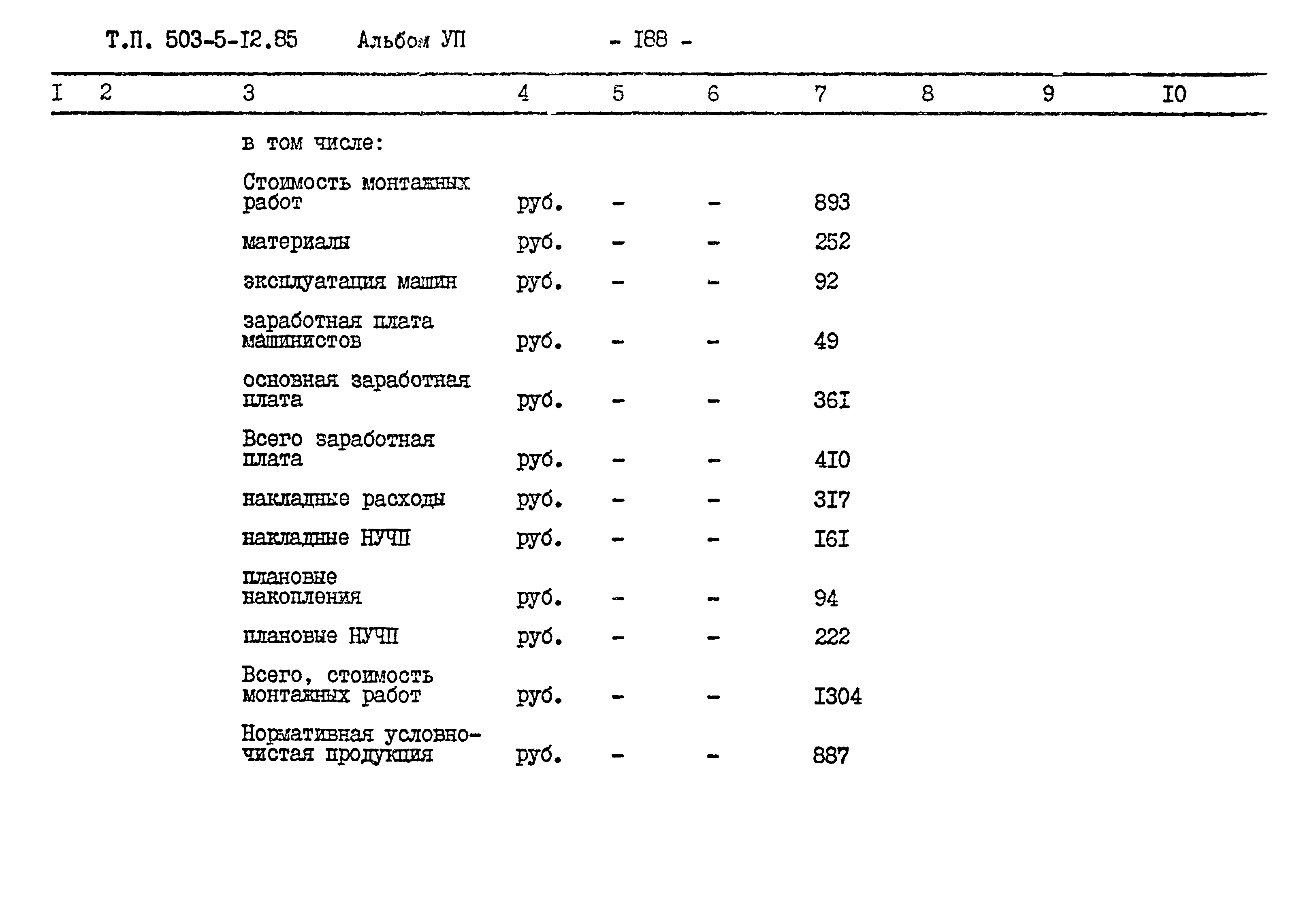 Типовой проект 503-5-12.85