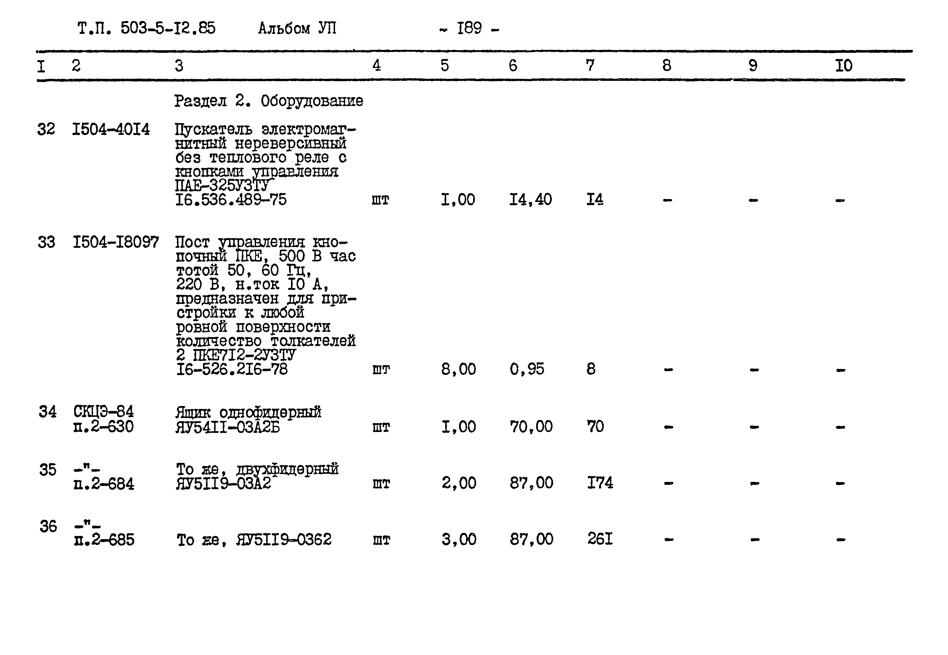 Типовой проект 503-5-12.85