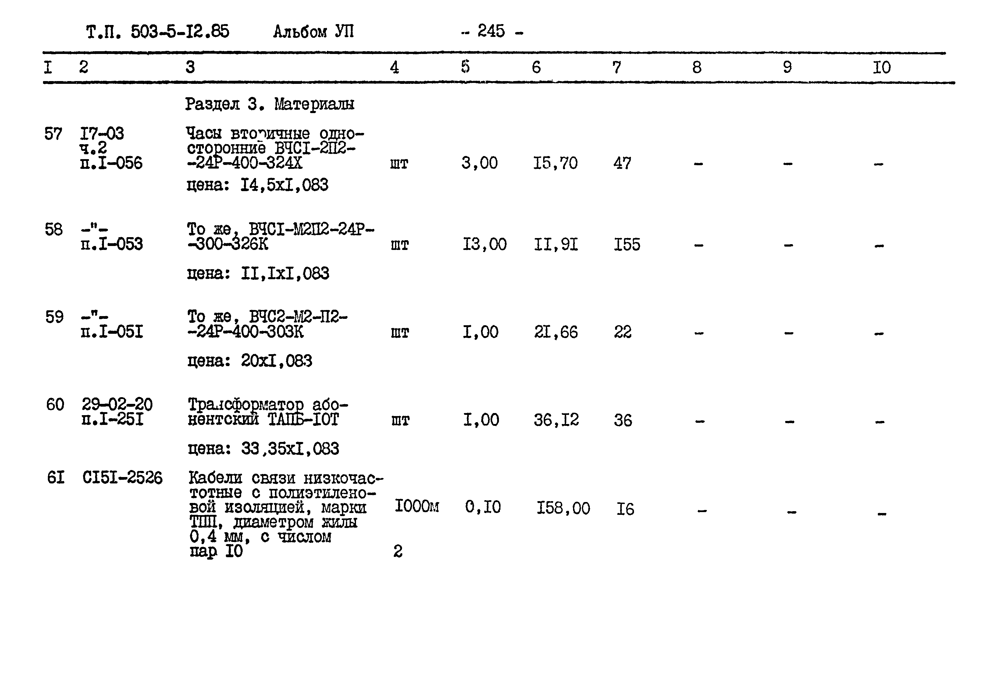 Типовой проект 503-5-12.85