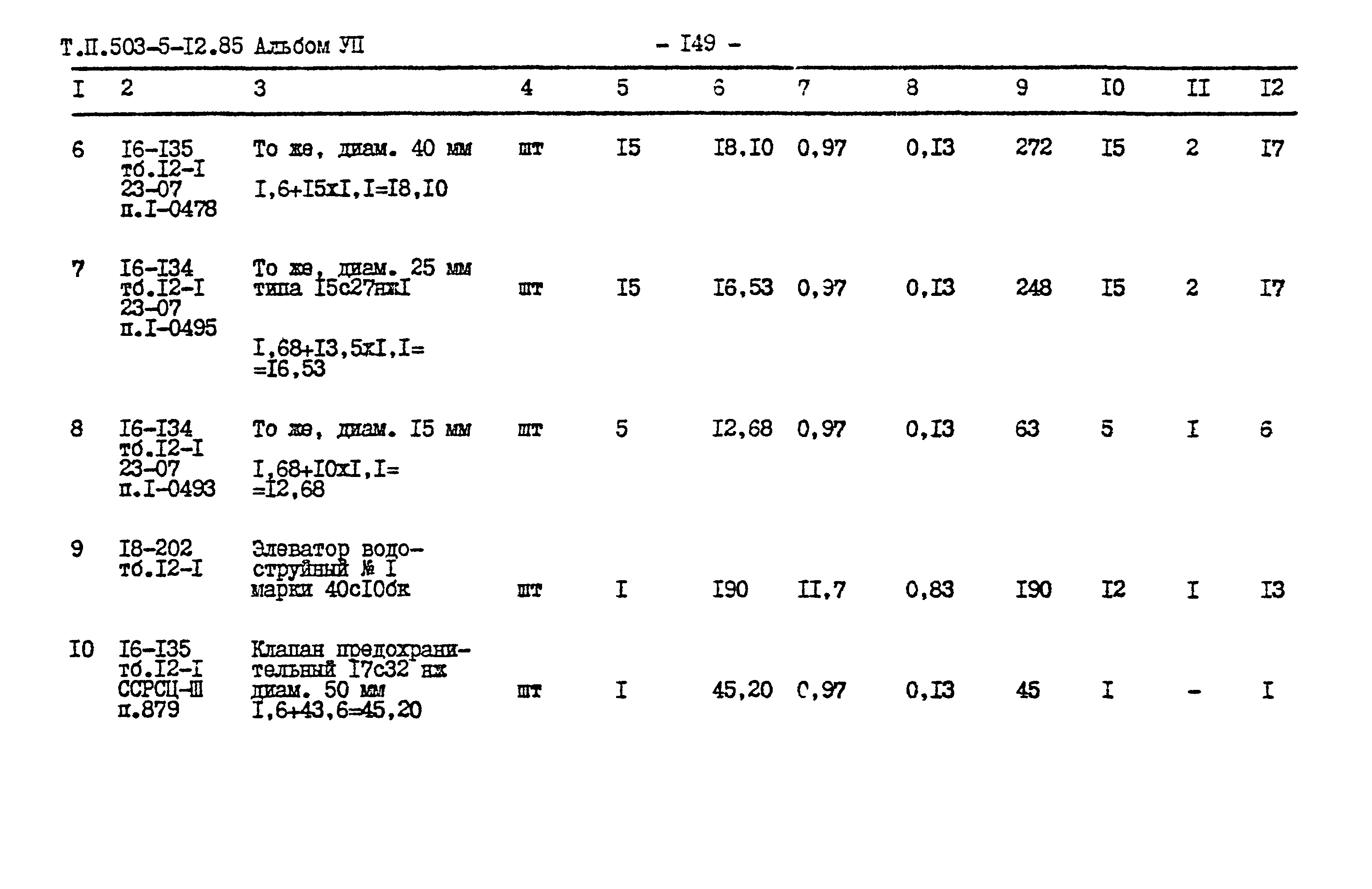Типовой проект 503-5-12.85