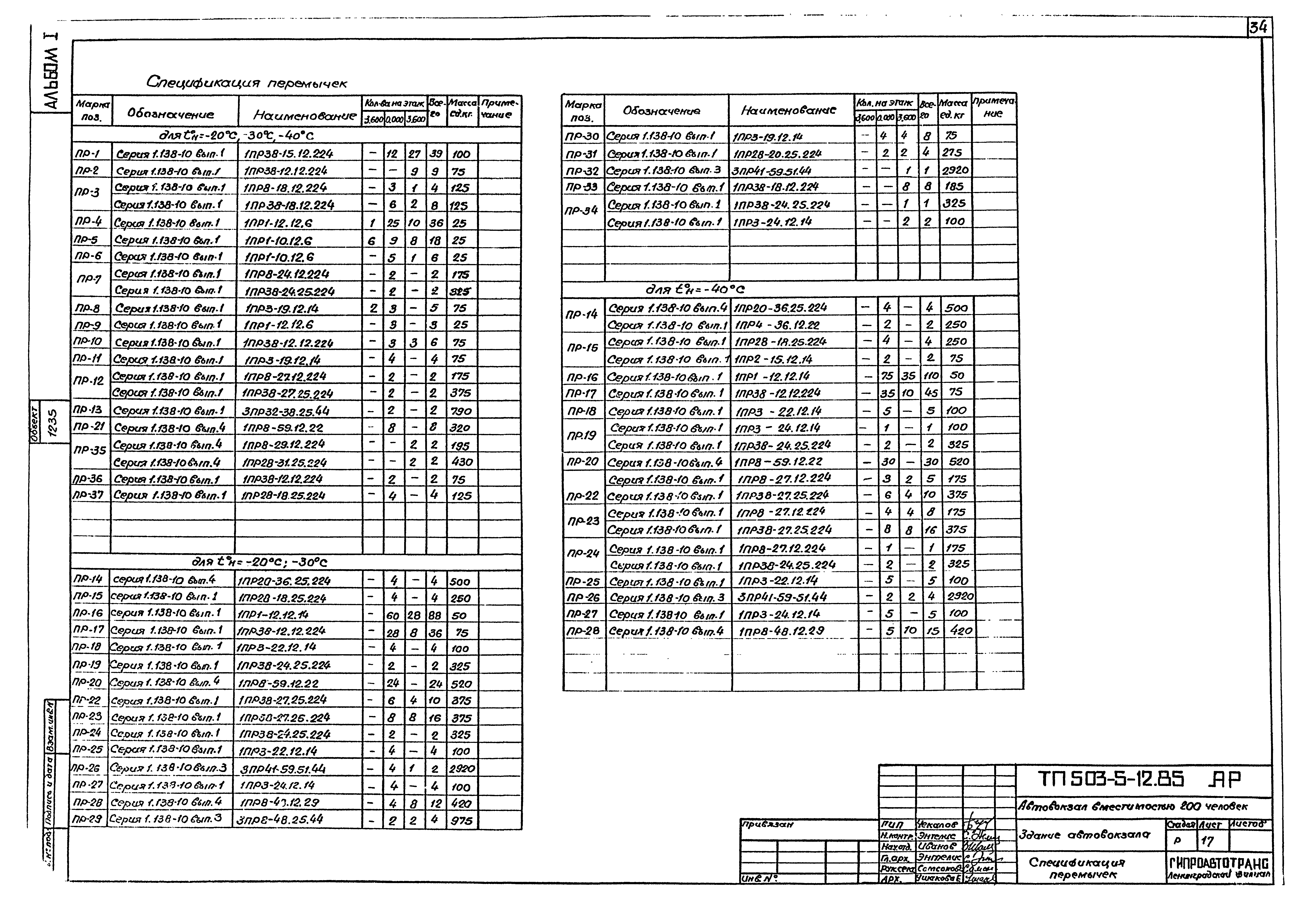 Типовой проект 503-5-12.85