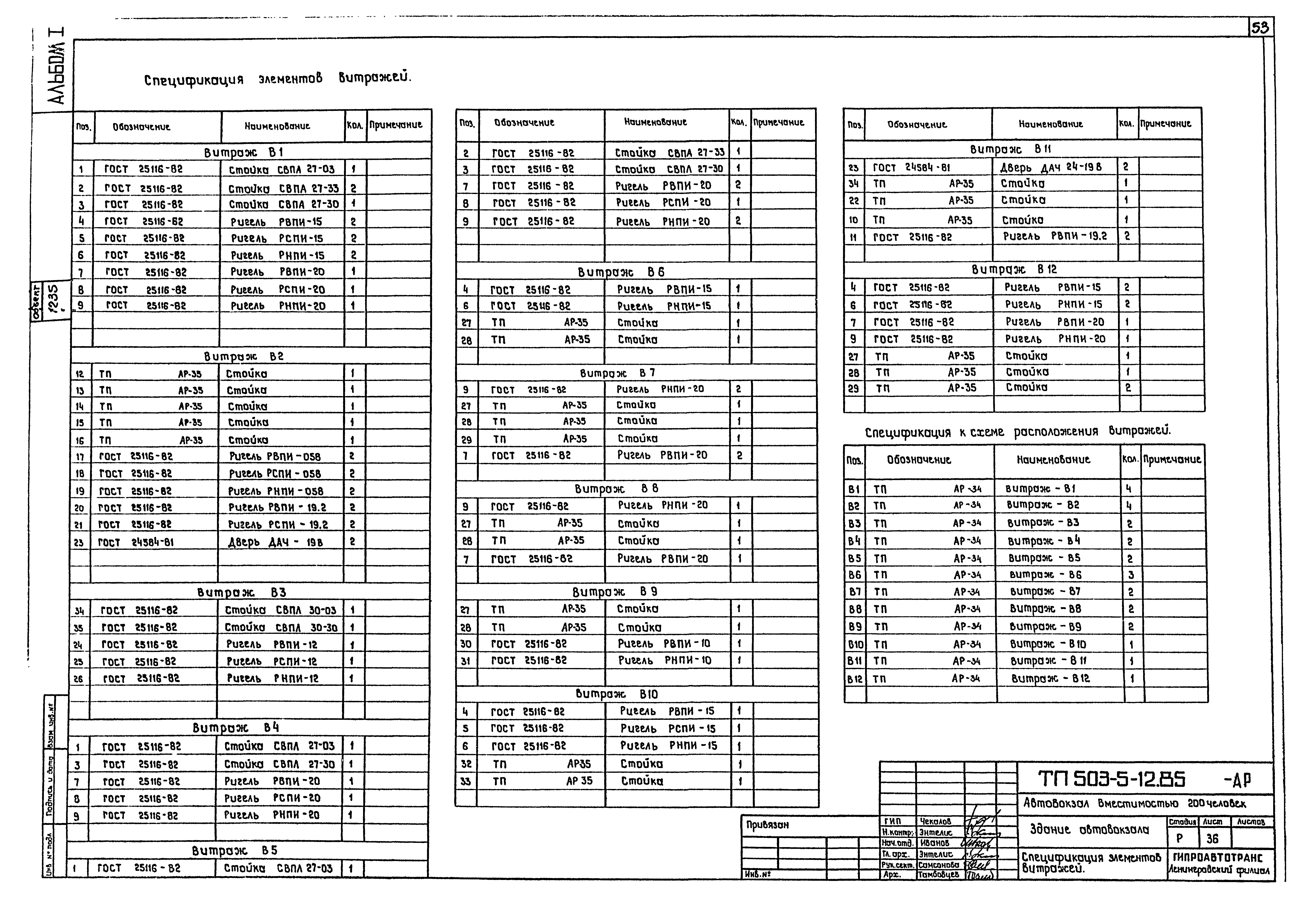 Типовой проект 503-5-12.85