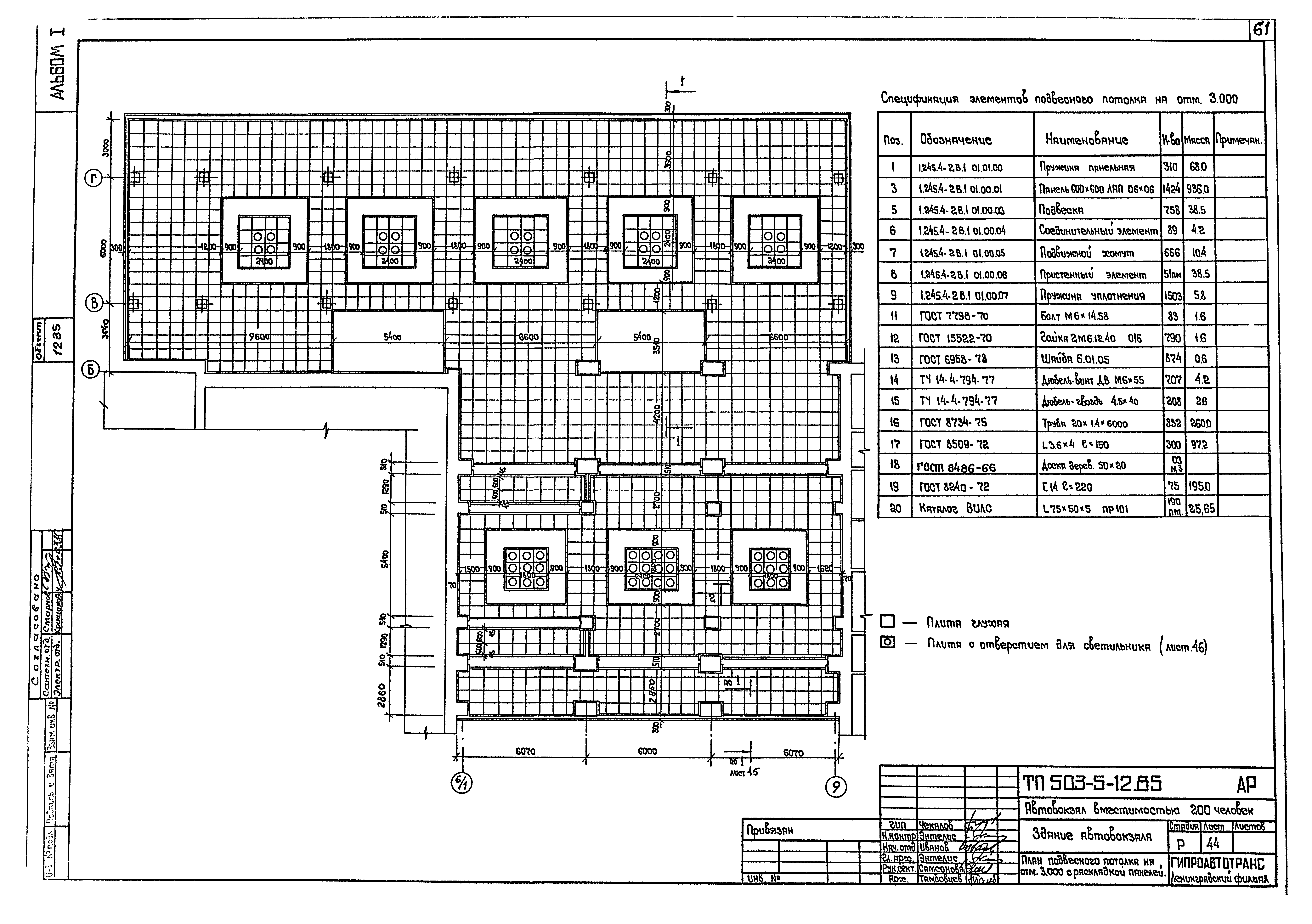 Типовой проект 503-5-12.85