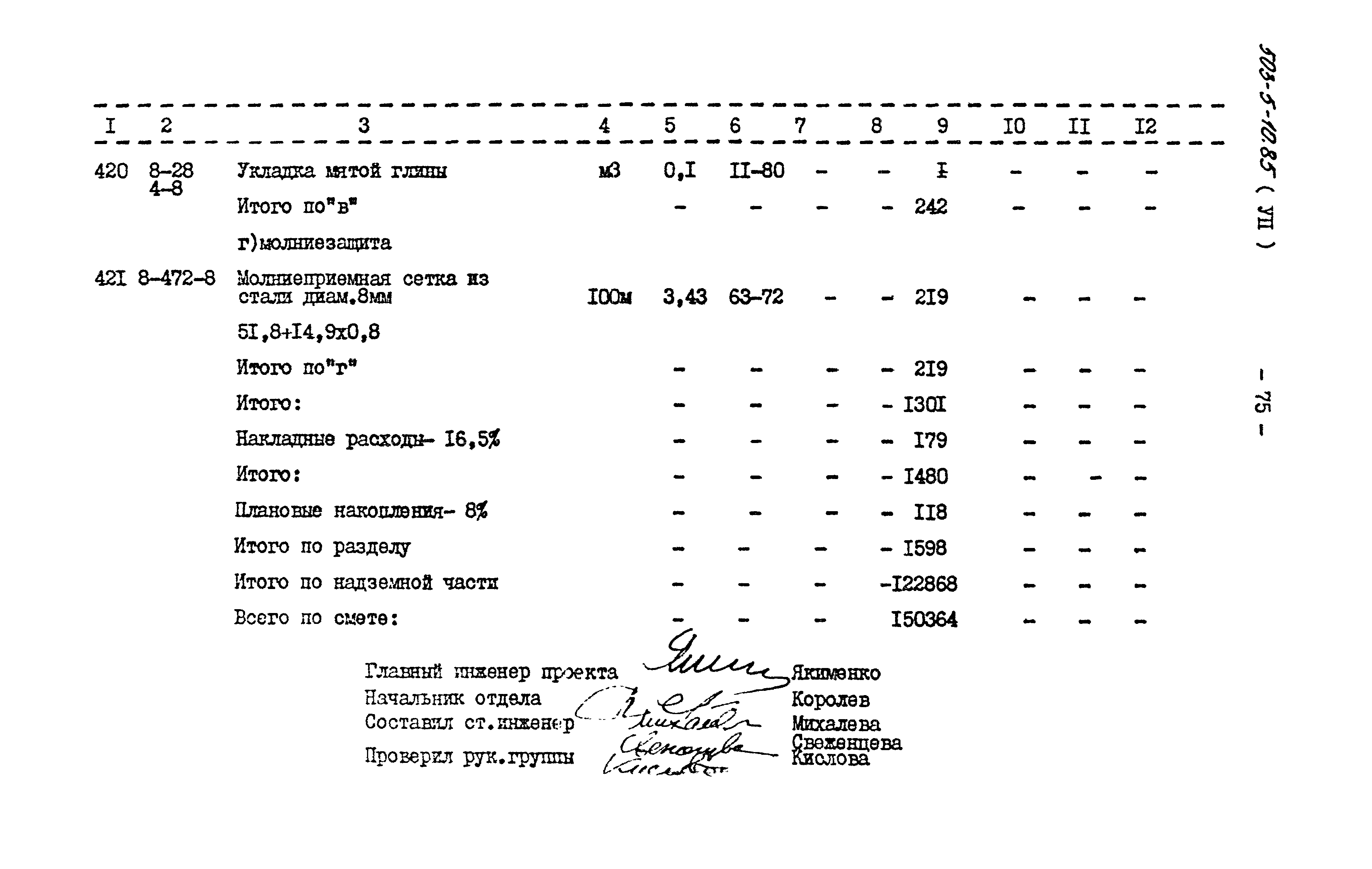 Типовой проект 503-5-10.85