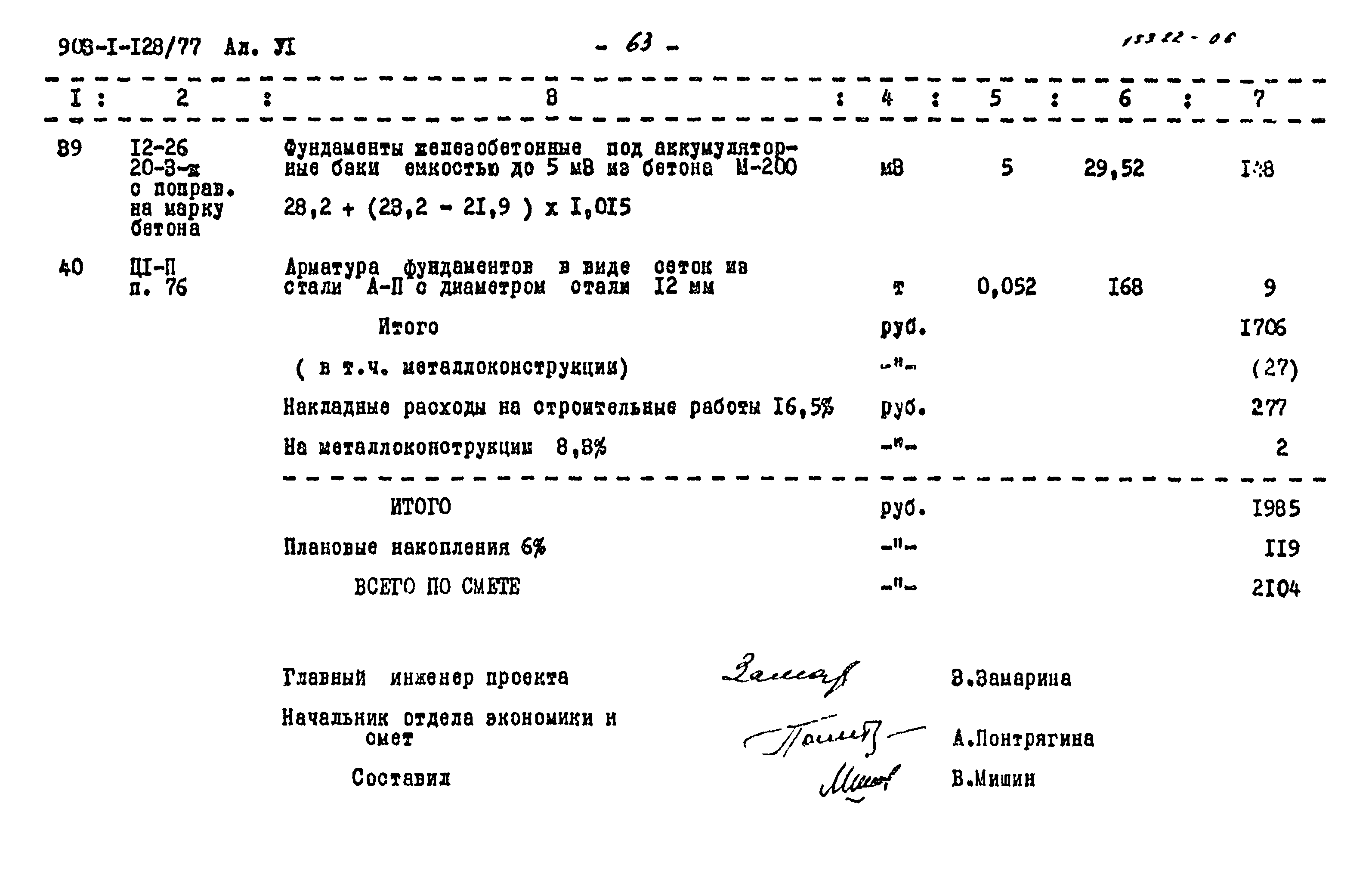 Типовой проект 903-1-128/77
