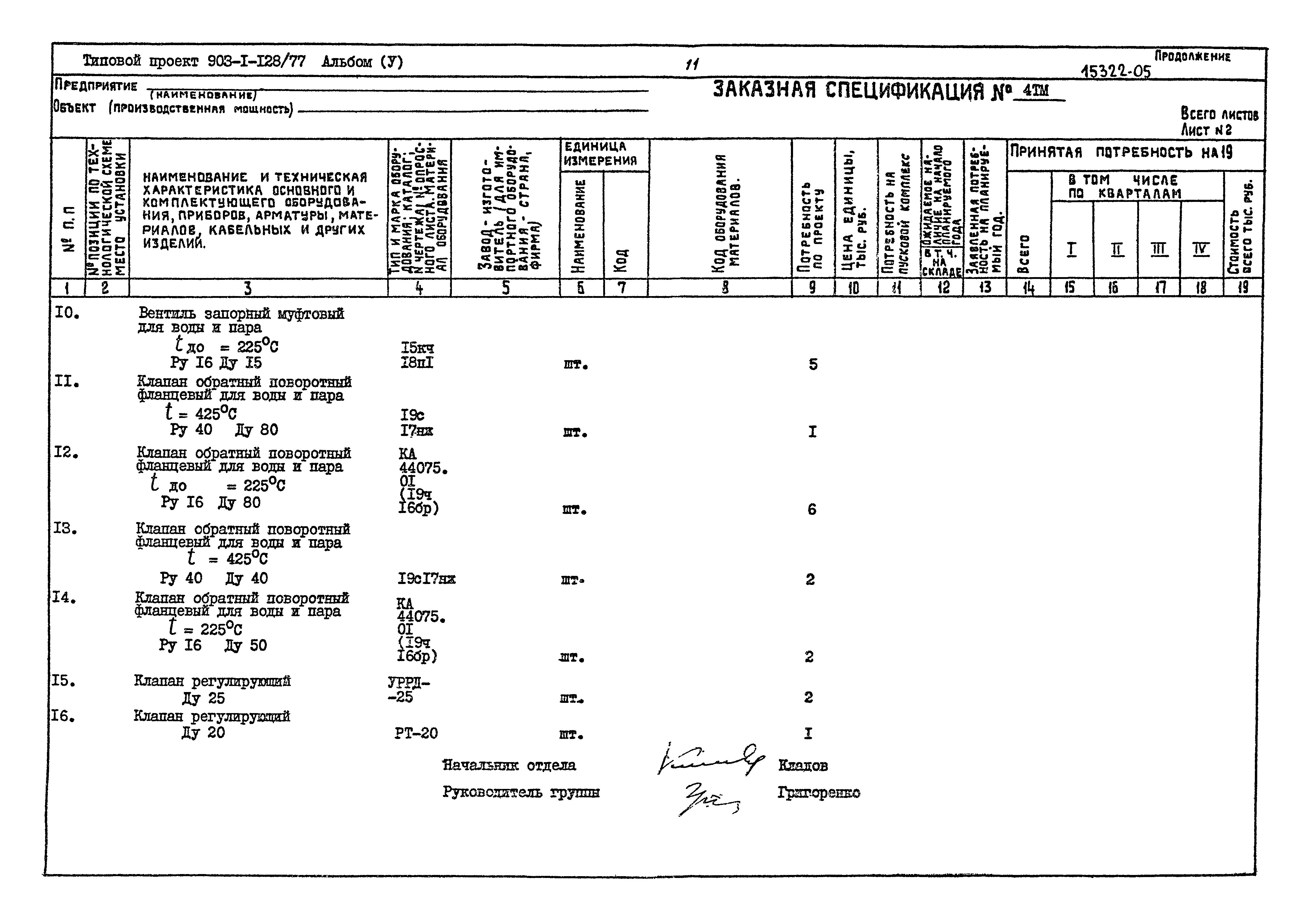 Типовой проект 903-1-128/77