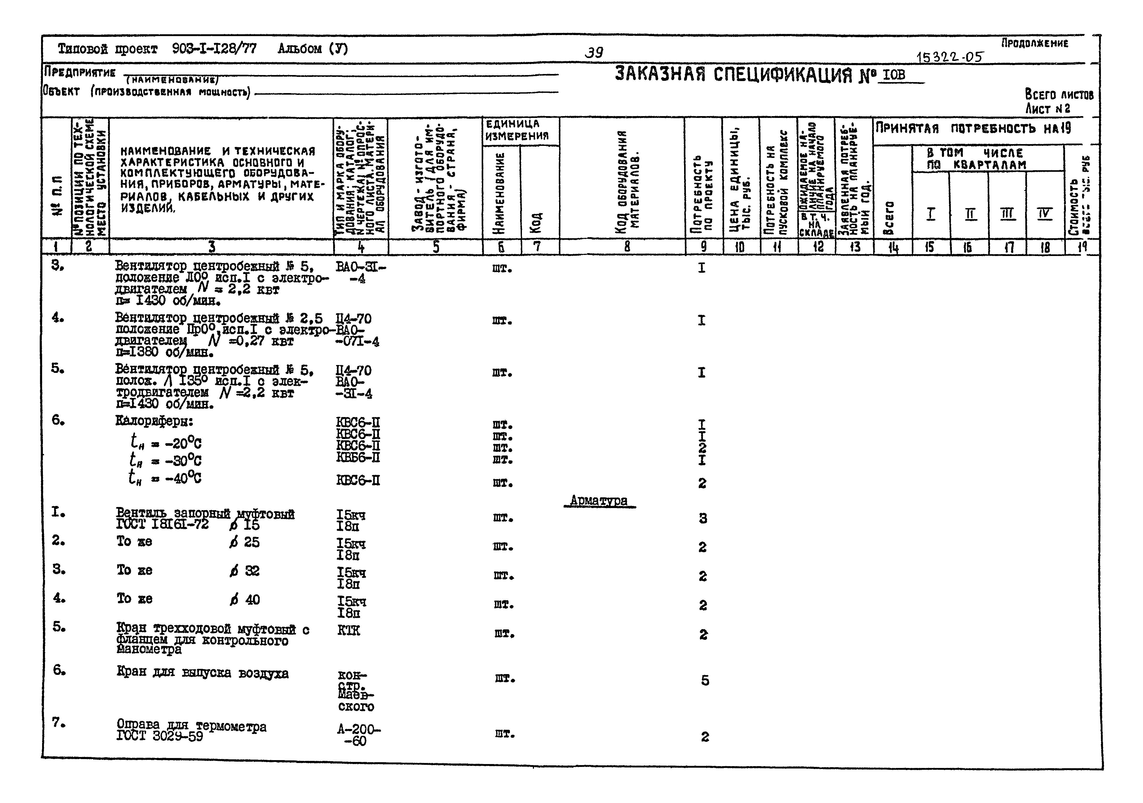 Типовой проект 903-1-128/77