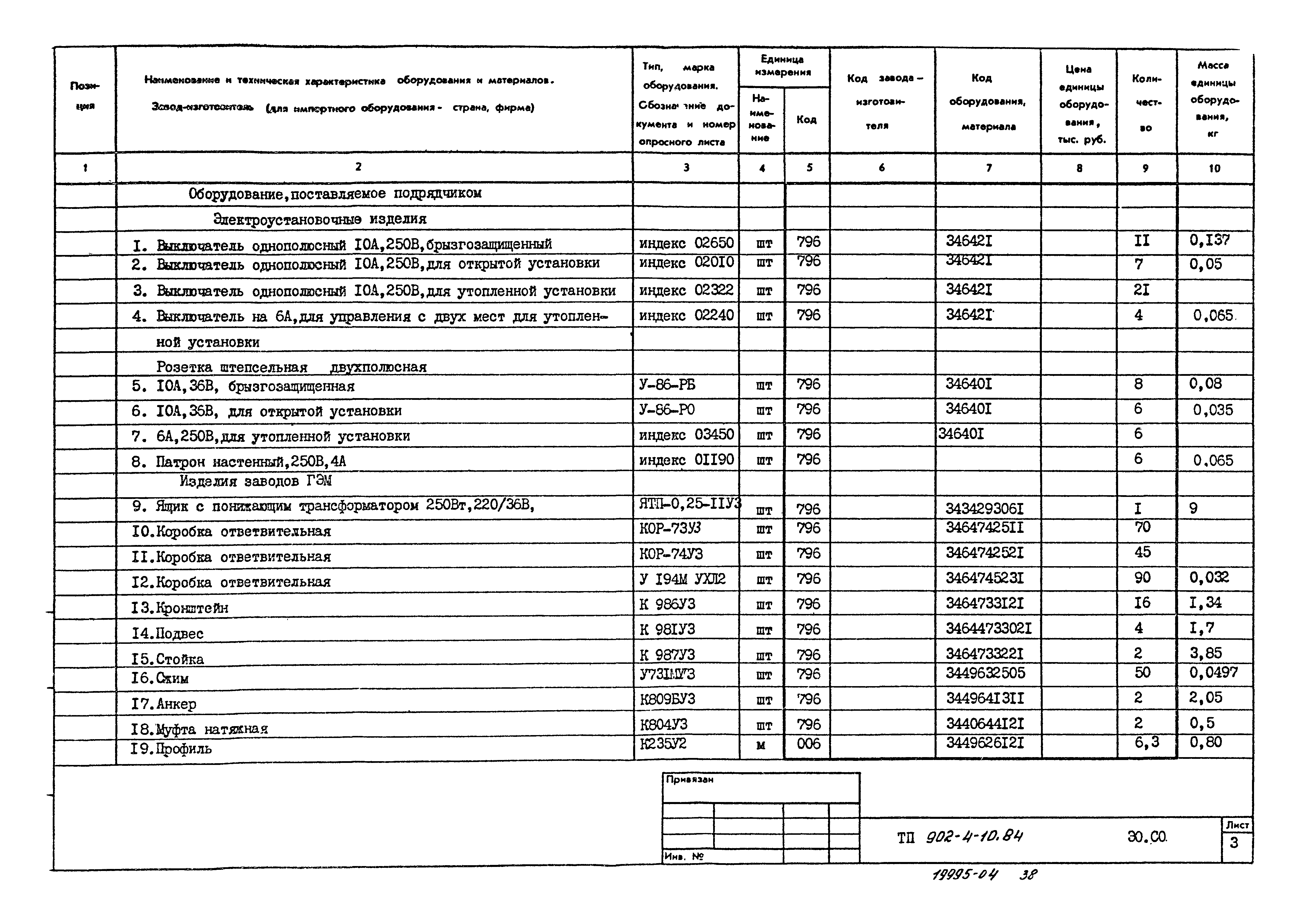 Типовой проект 902-4-10.84