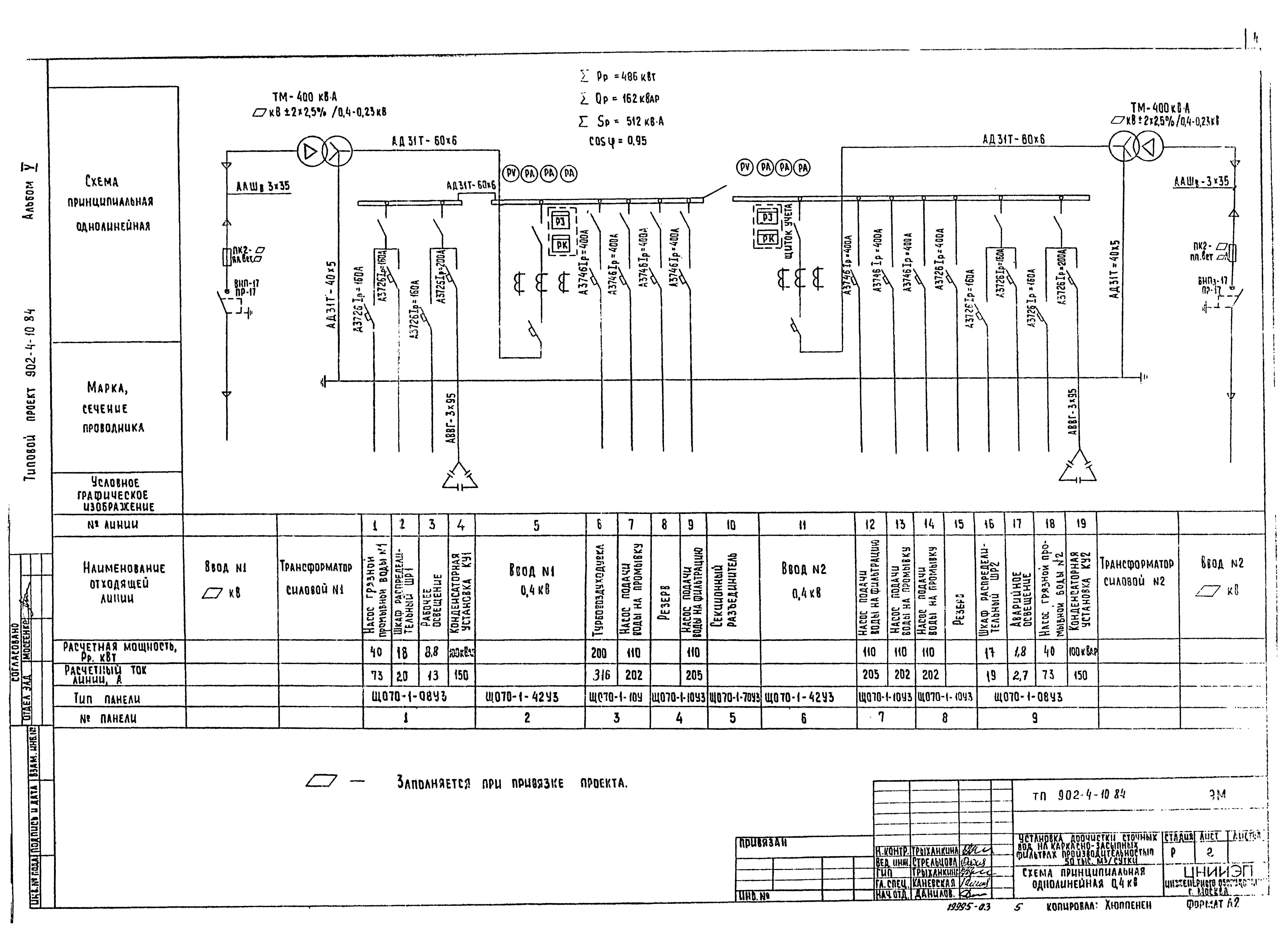 Типовой проект 902-4-10.84