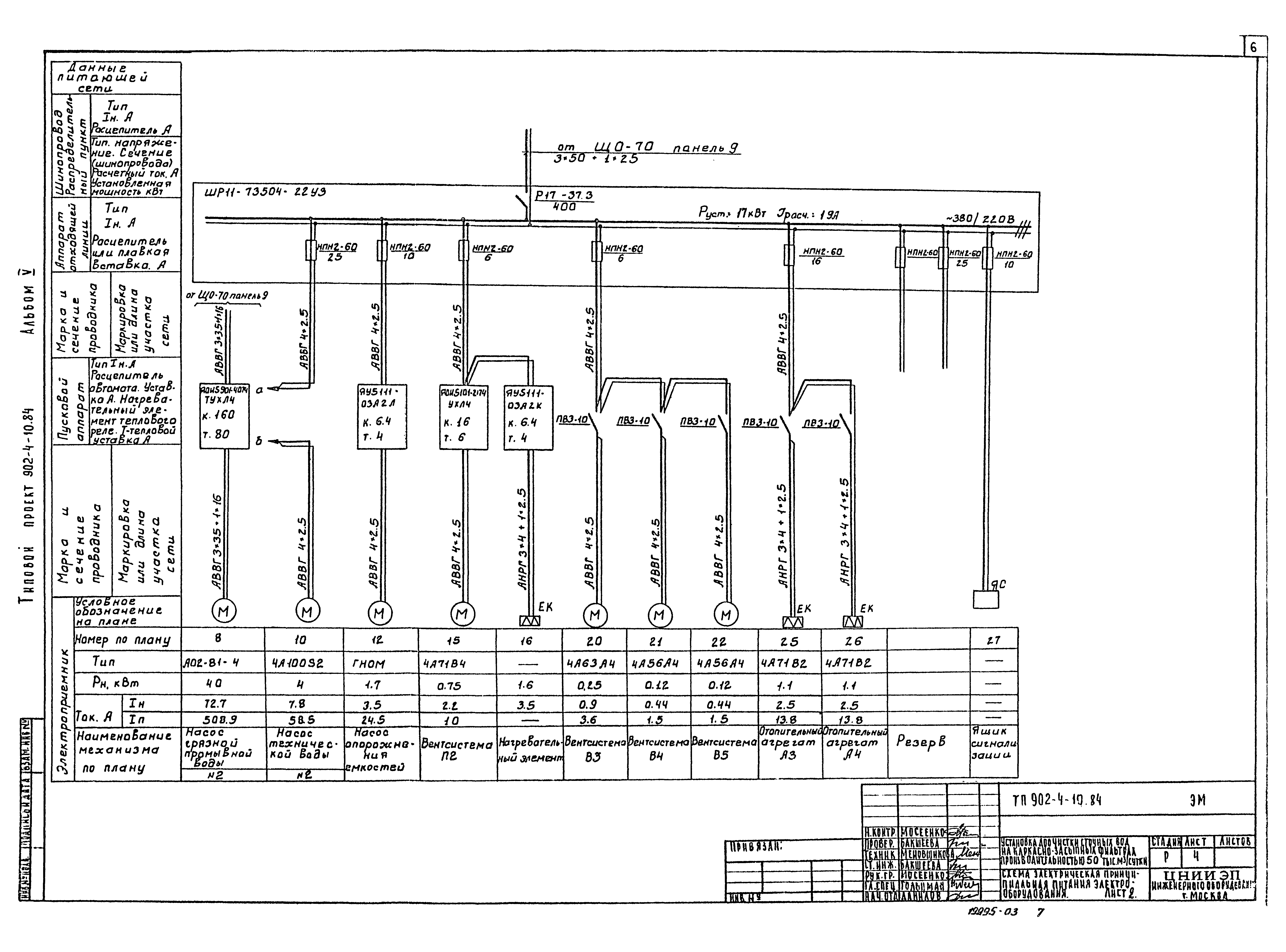 Типовой проект 902-4-10.84