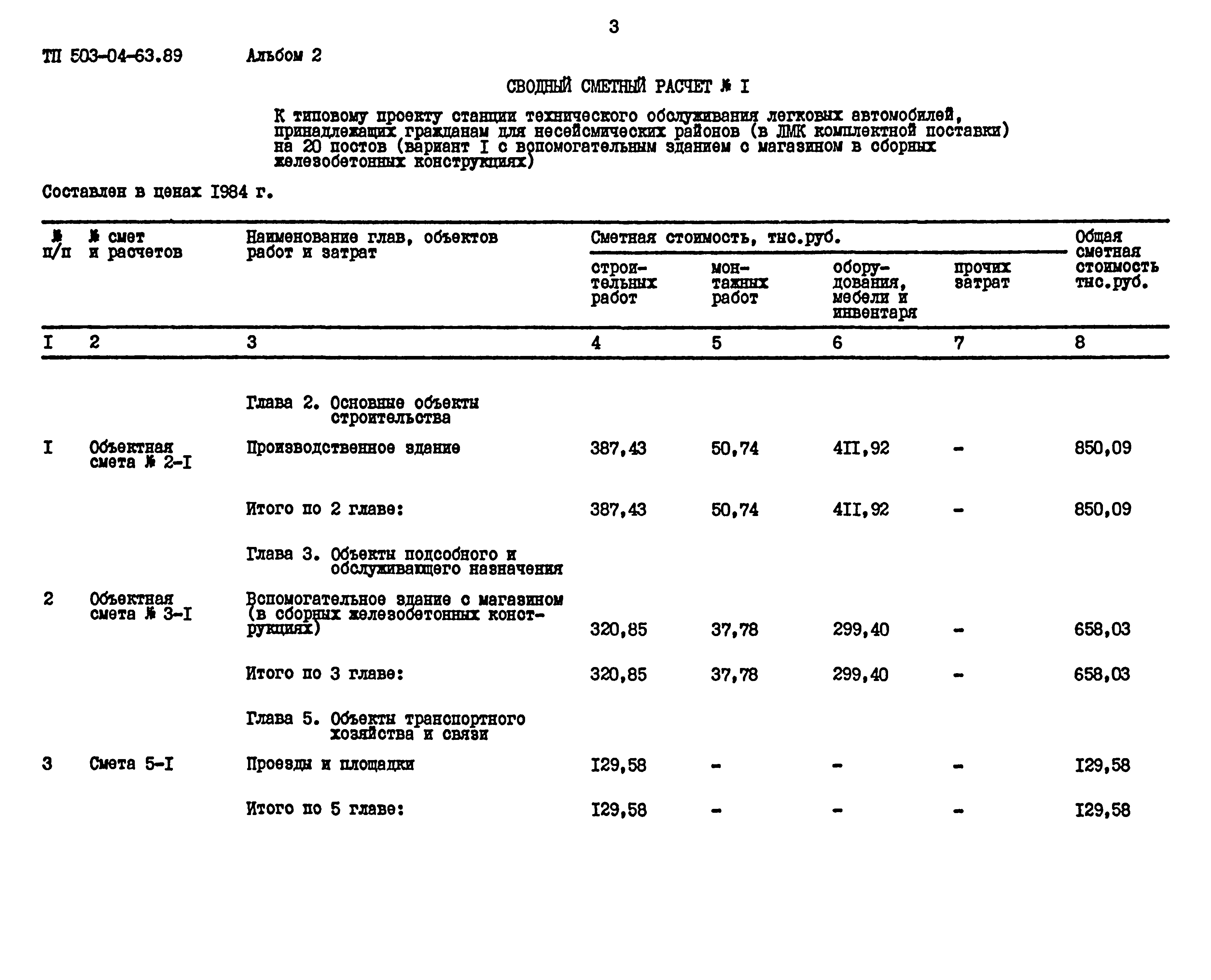 Типовой проект 503-04-63.89