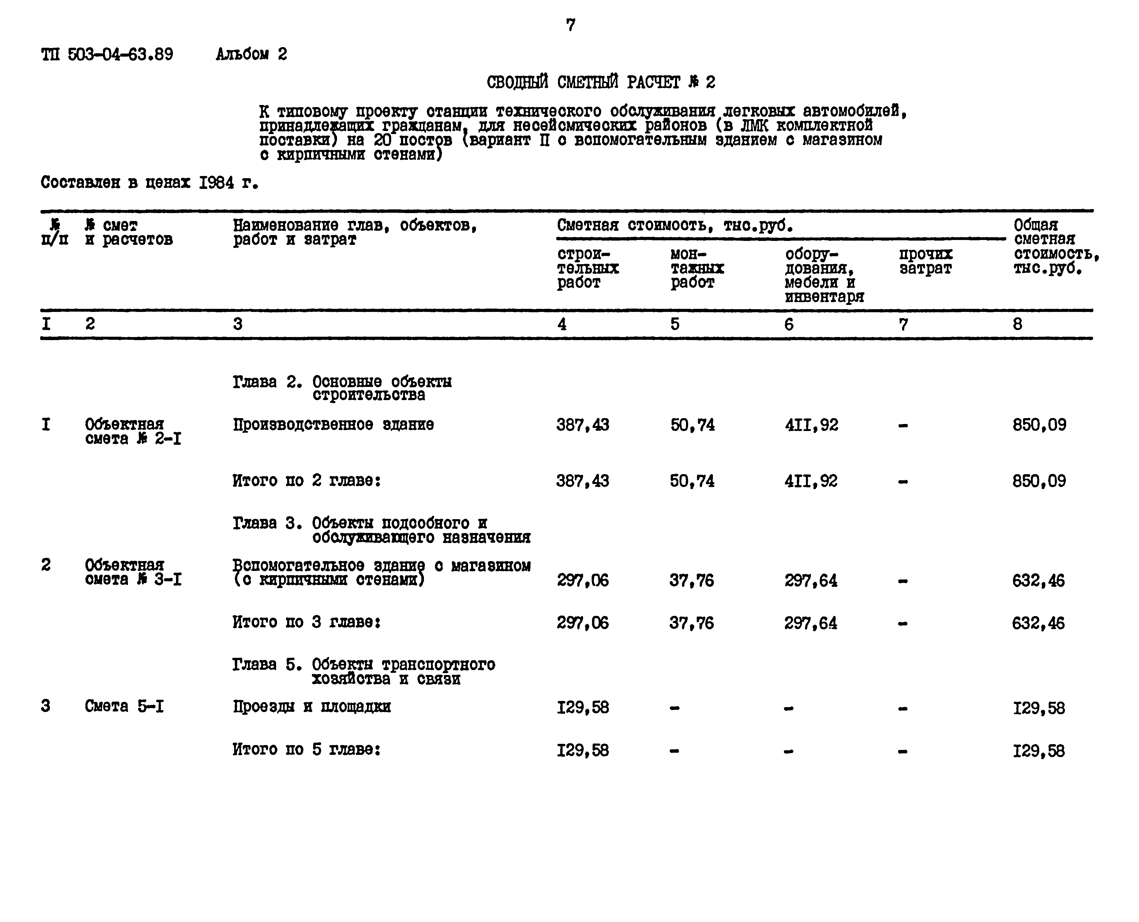 Типовой проект 503-04-63.89