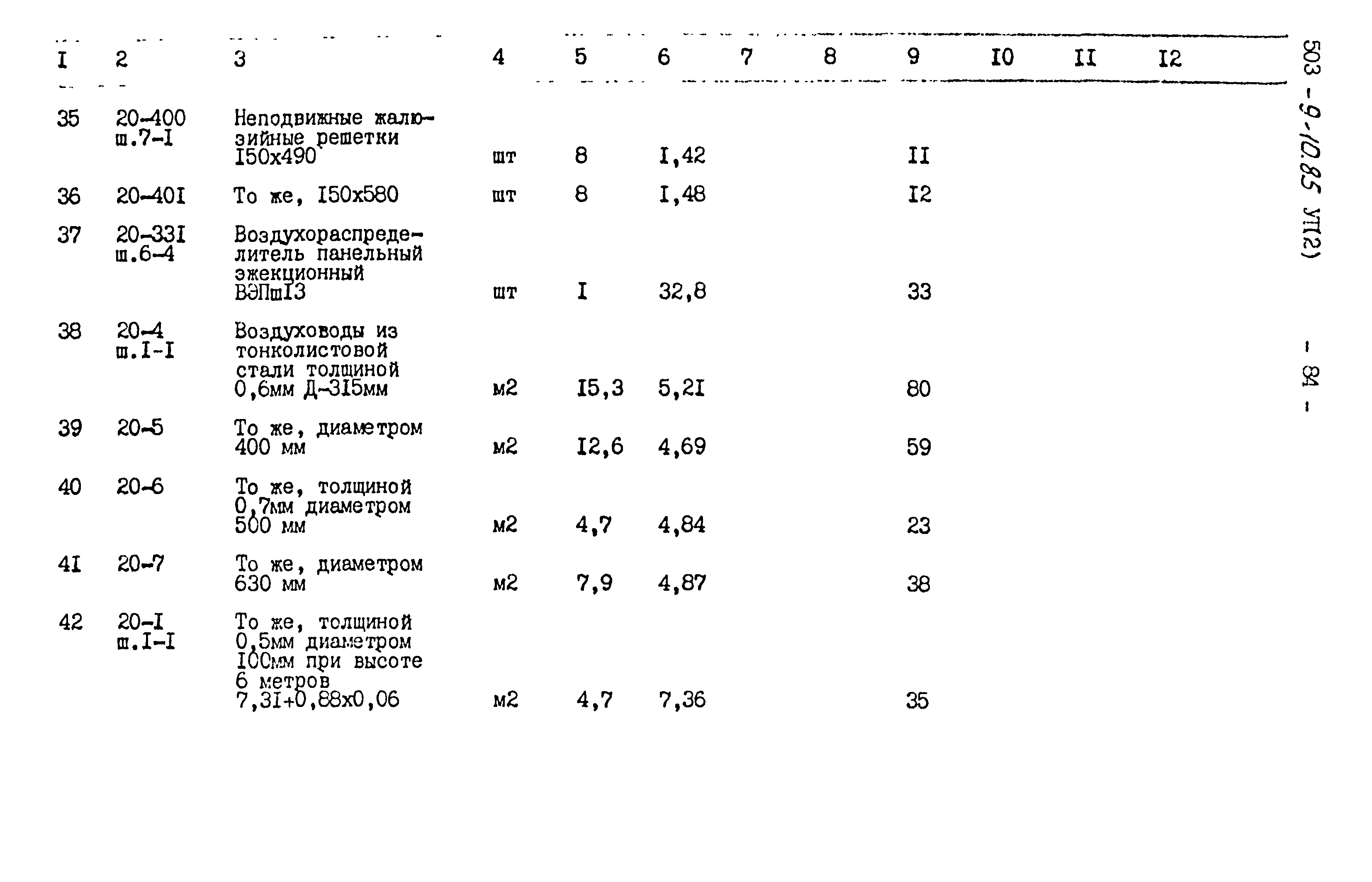Типовой проект 503-9-10.85