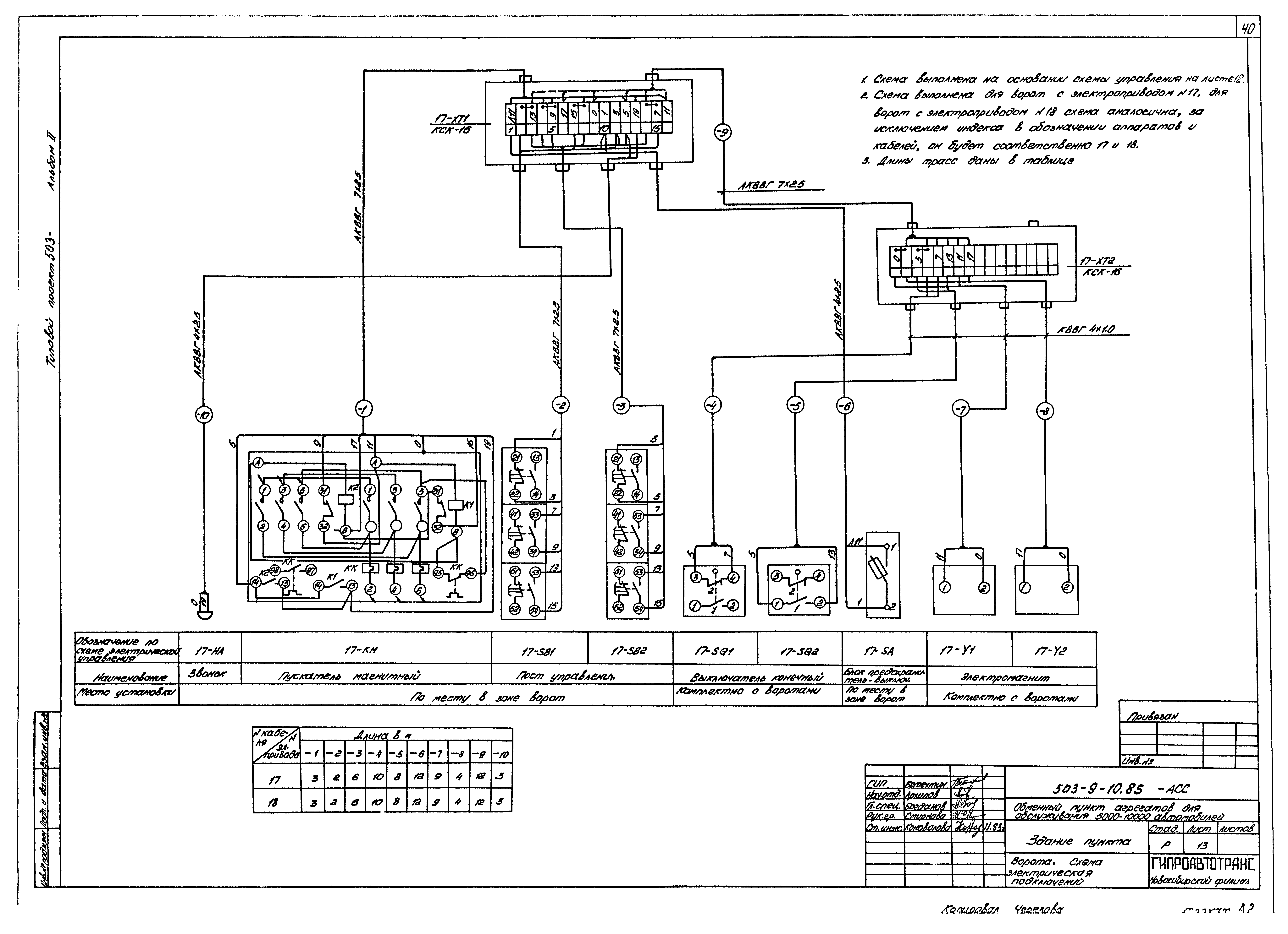 Типовой проект 503-9-10.85