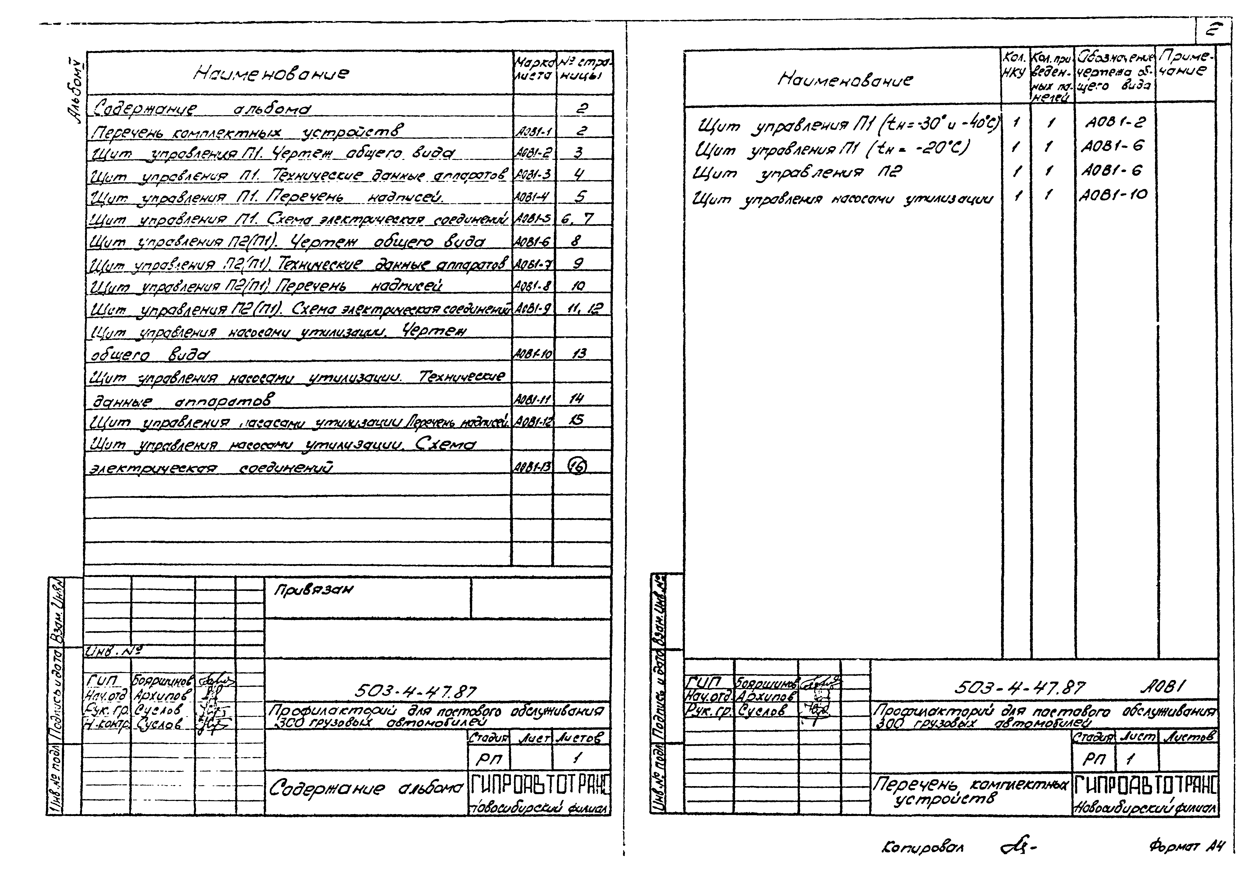 Типовой проект 503-4-47.87