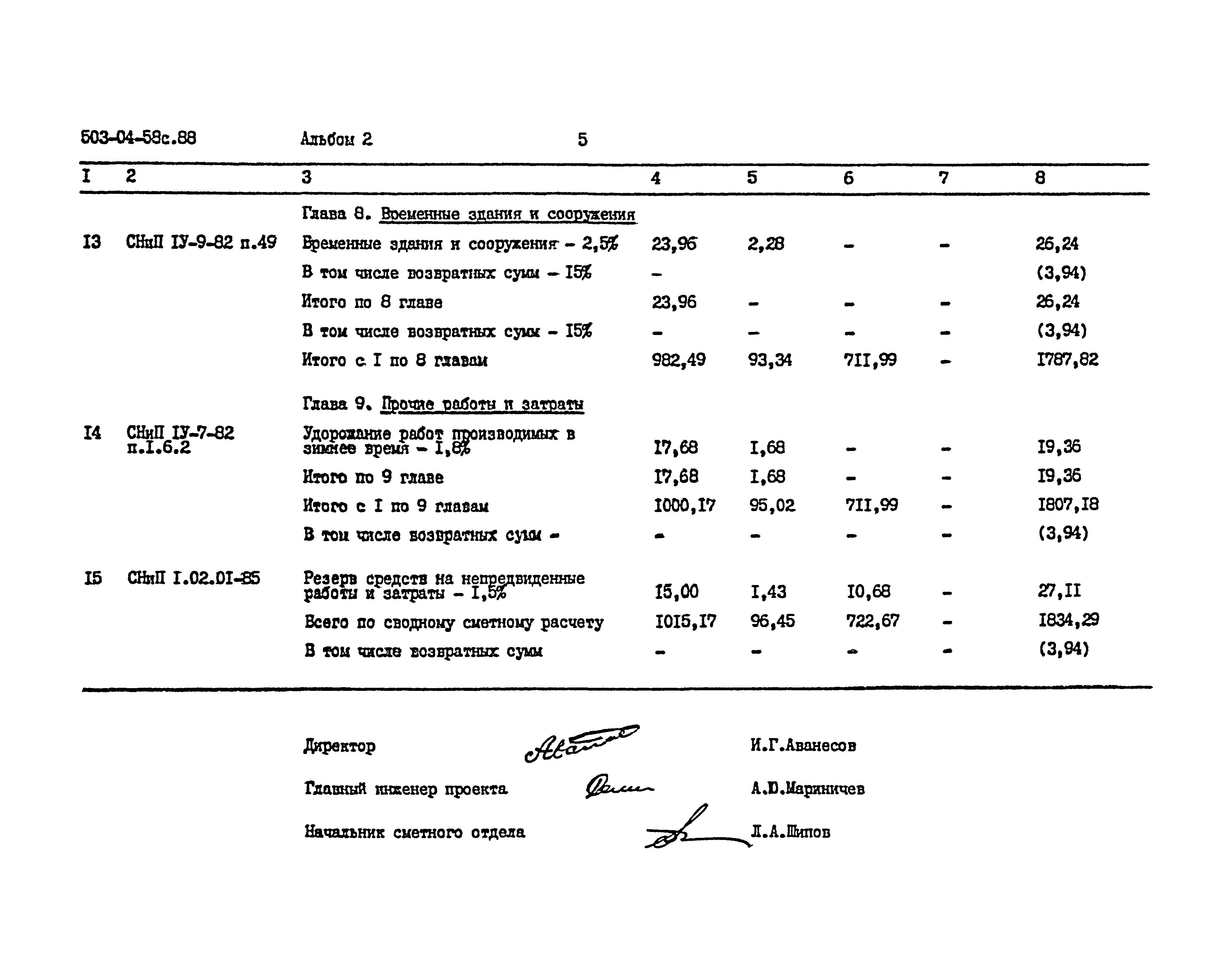 Типовой проект 503-04-58с.88