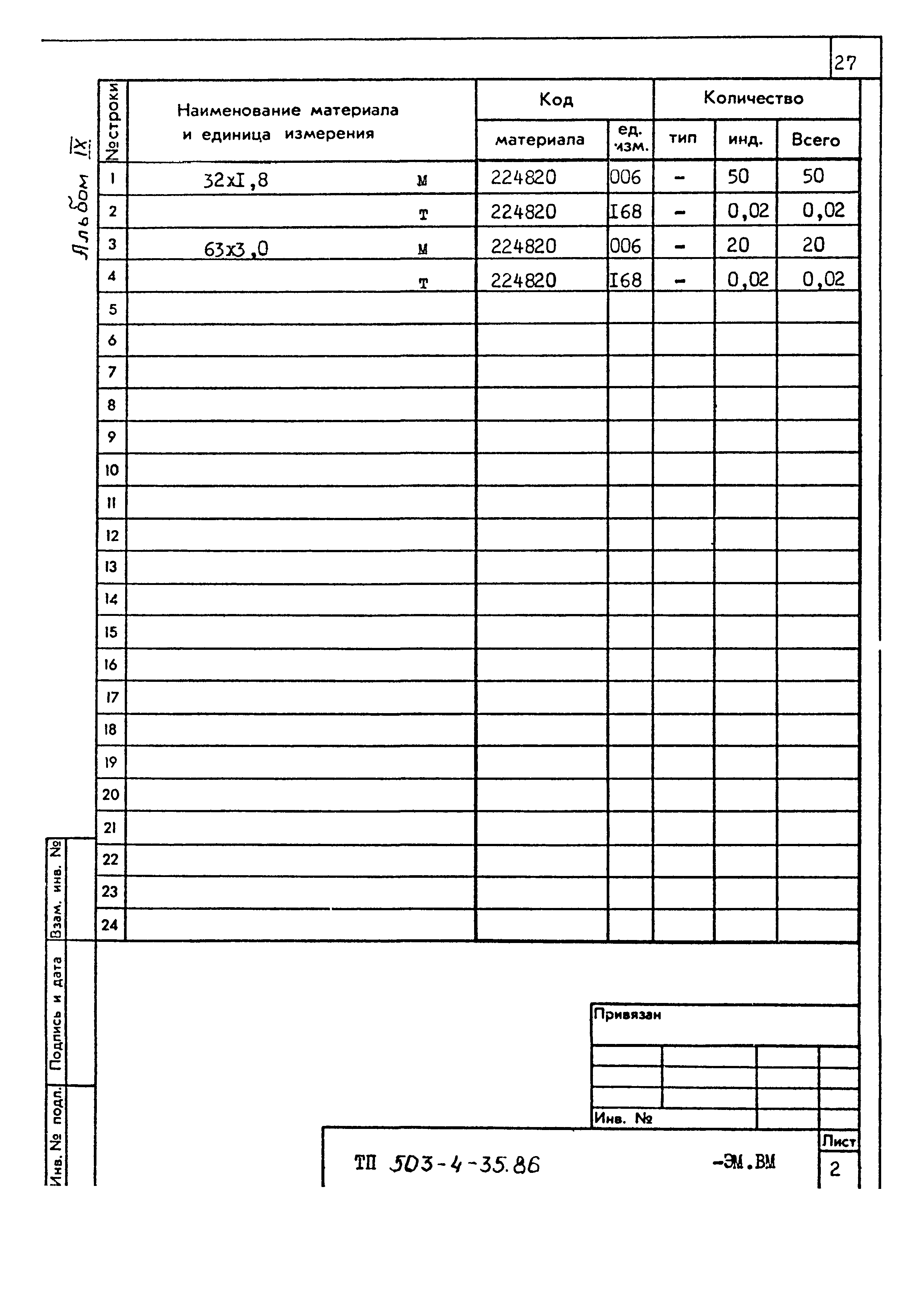 Типовой проект 503-4-35.86