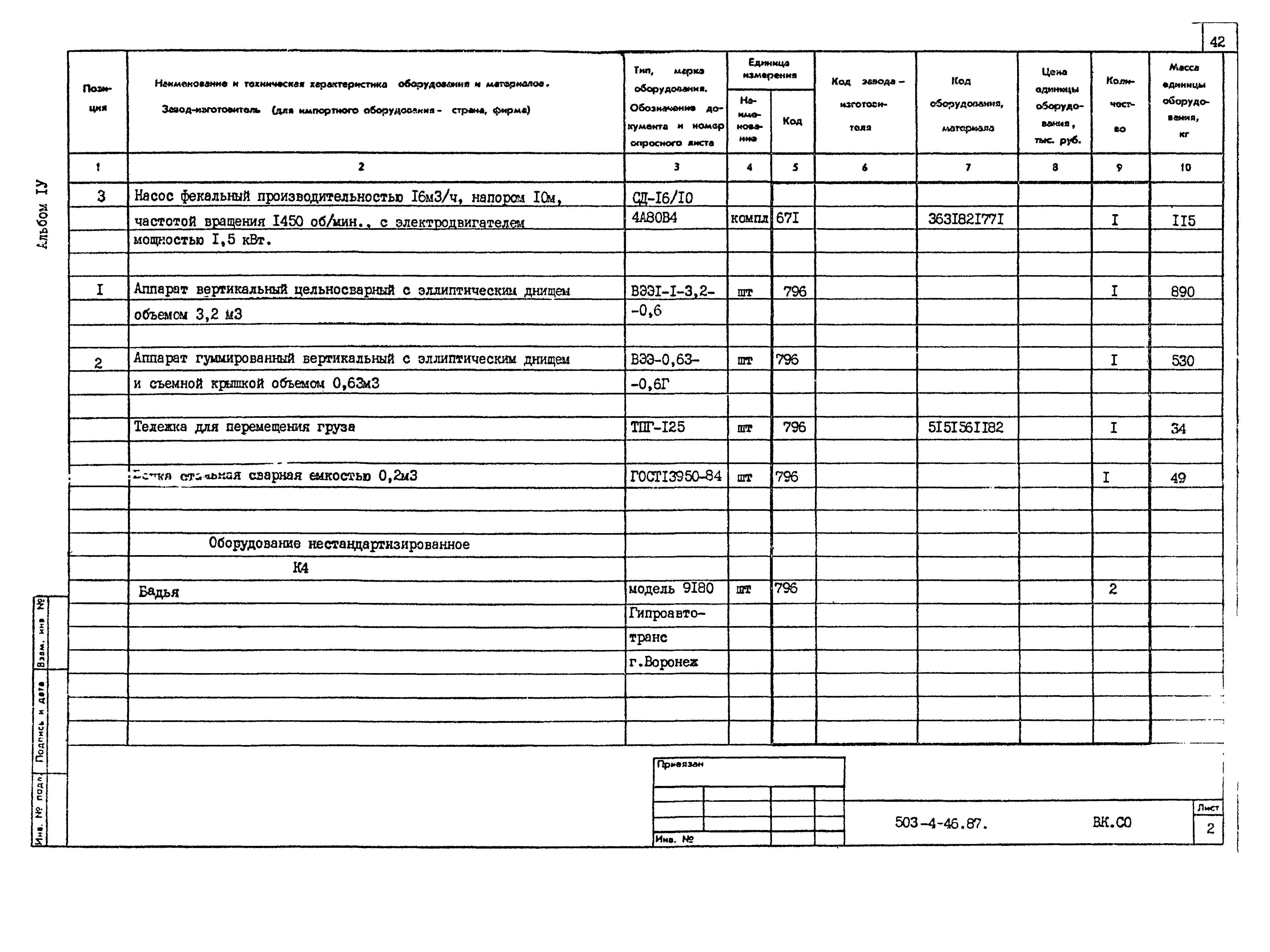 Типовой проект 503-4-46.87