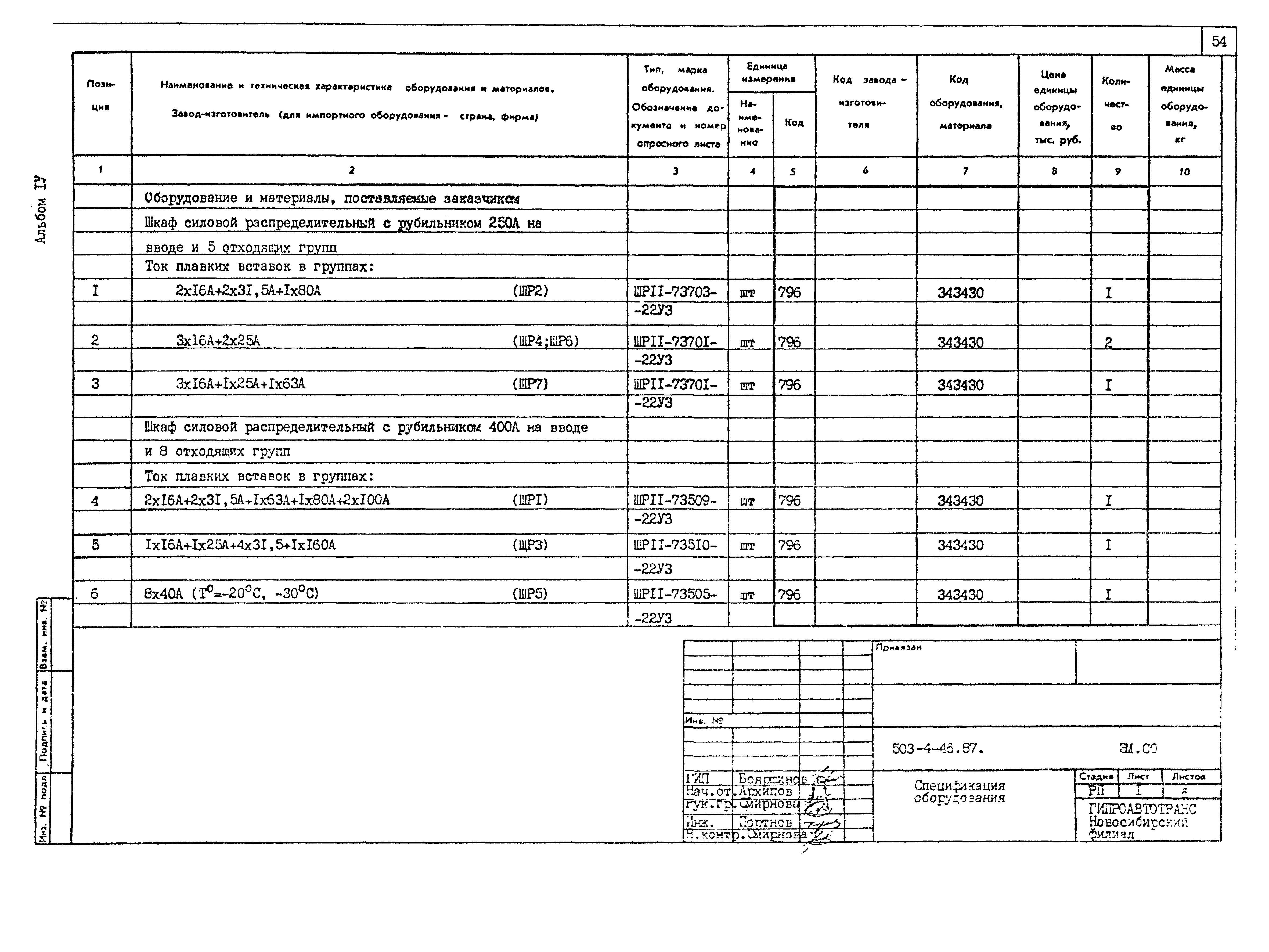 Типовой проект 503-4-46.87