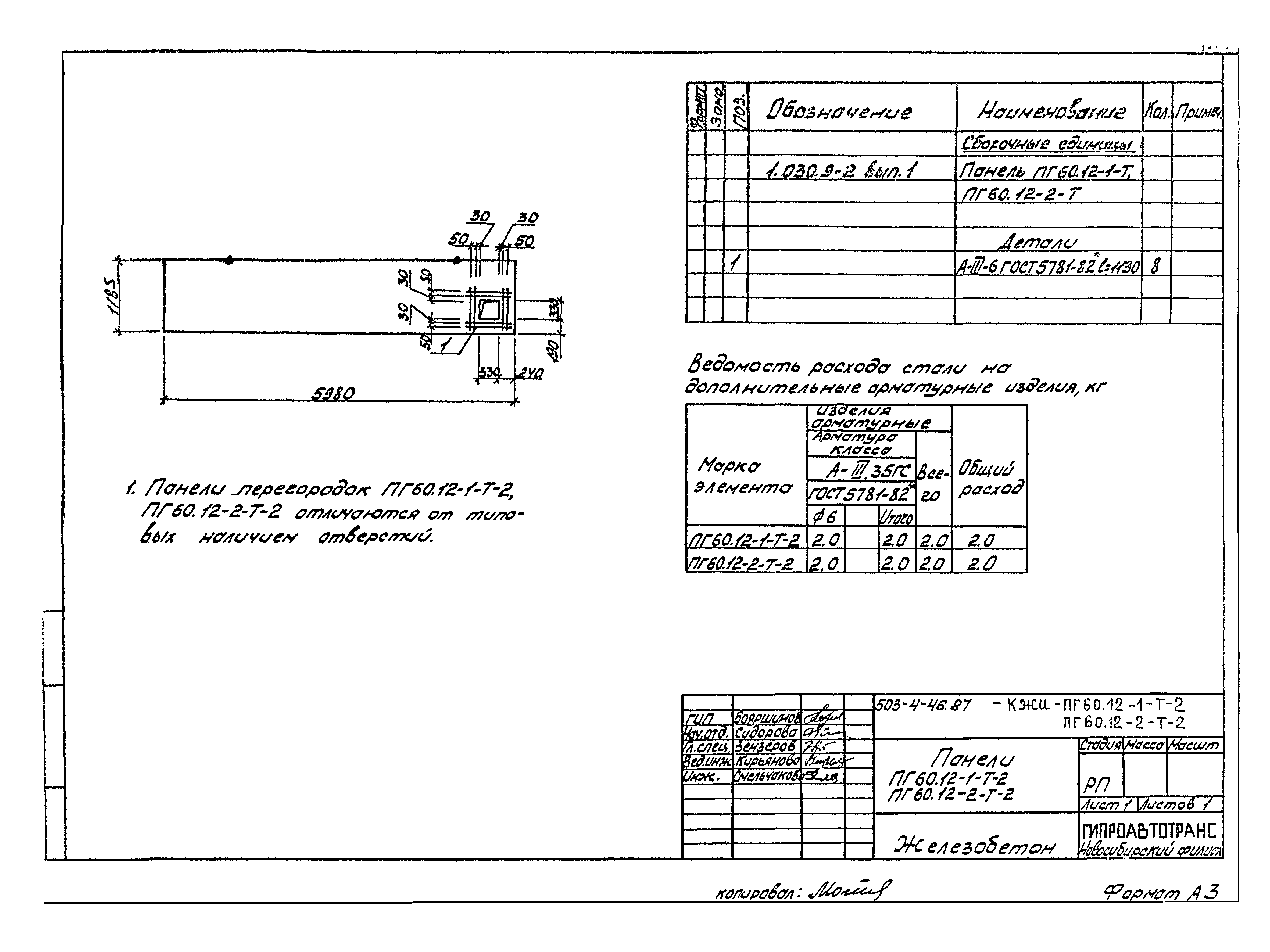 Типовой проект 503-4-46.87