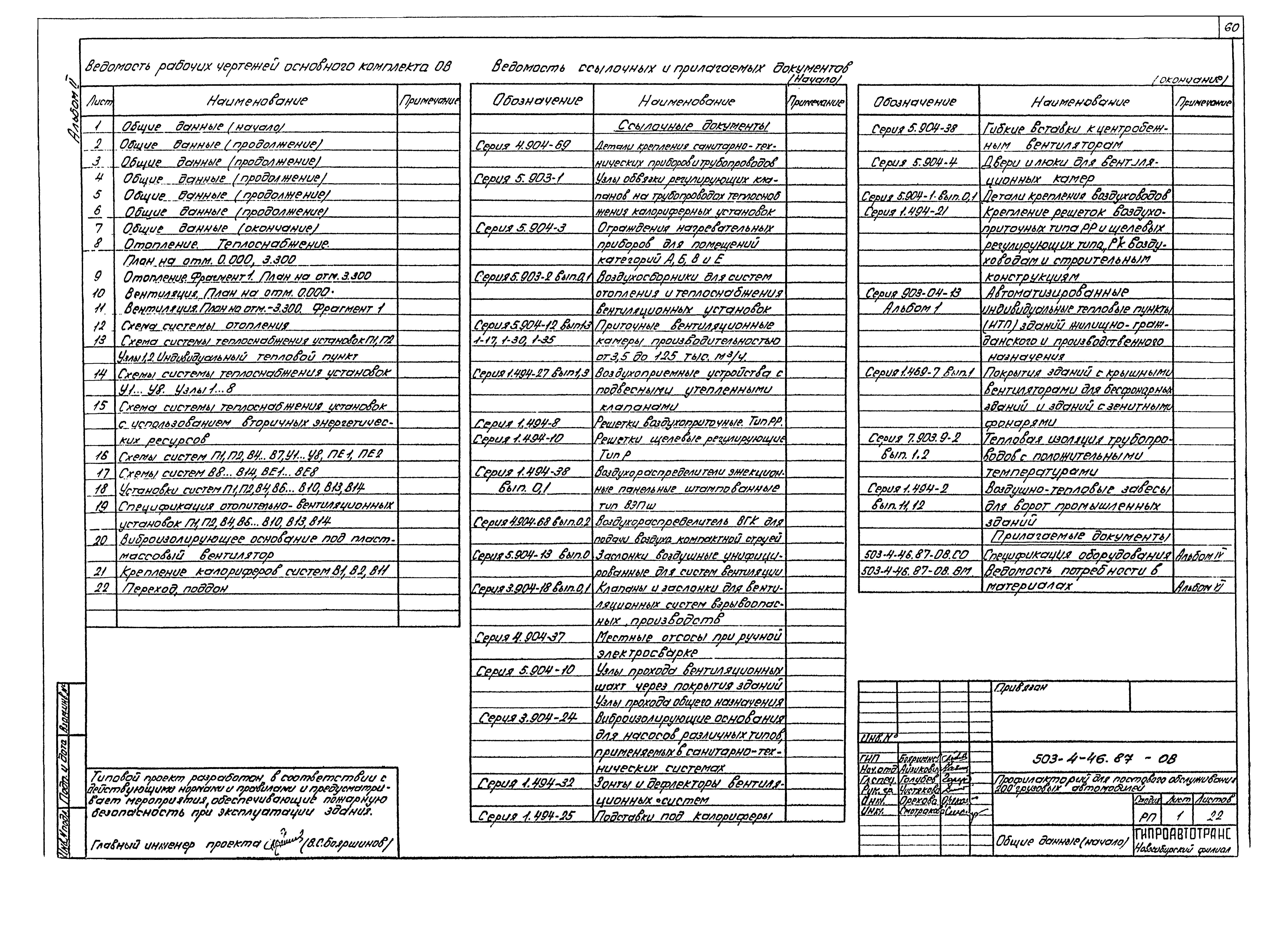 Типовой проект 503-4-46.87