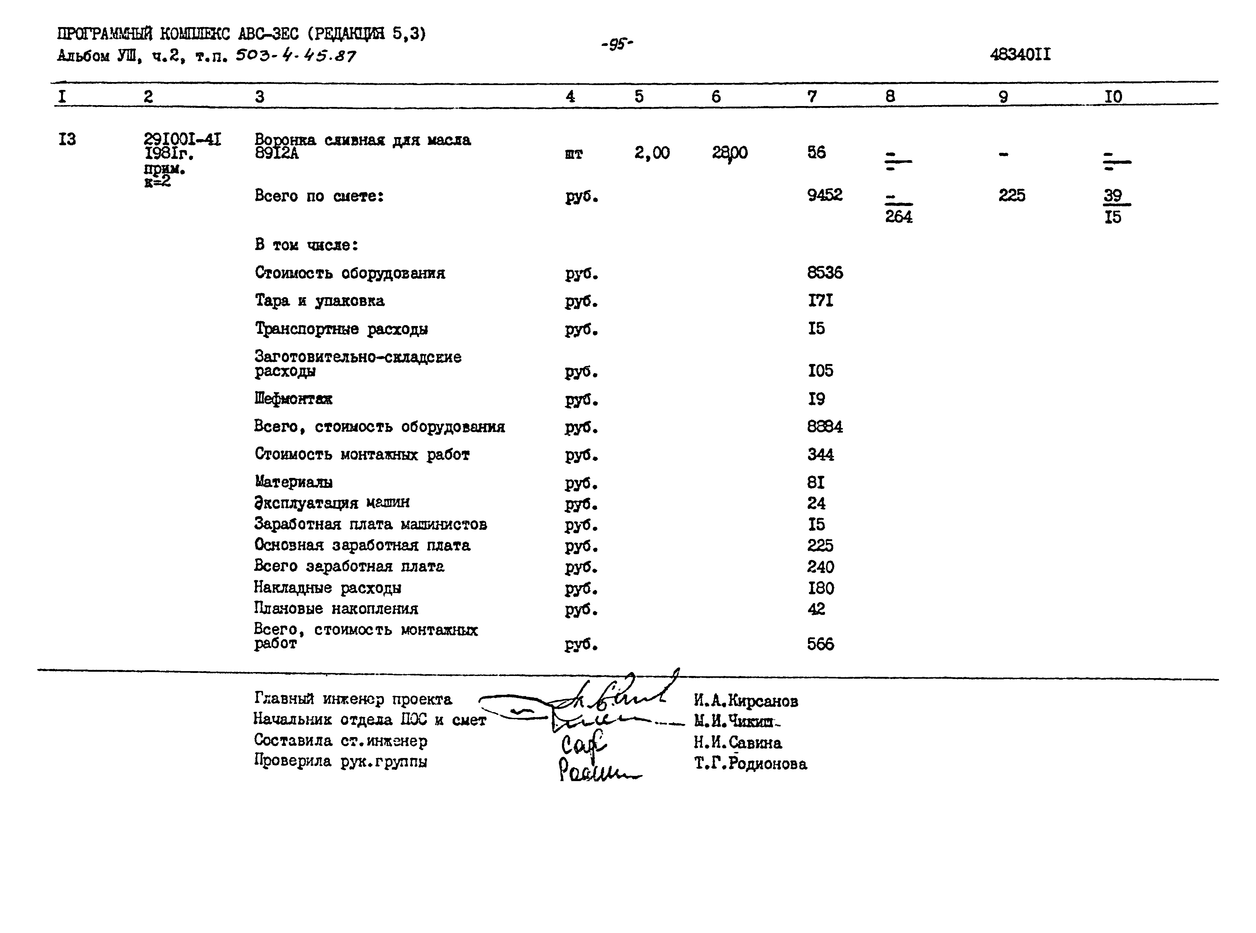 Типовой проект 503-4-45.87