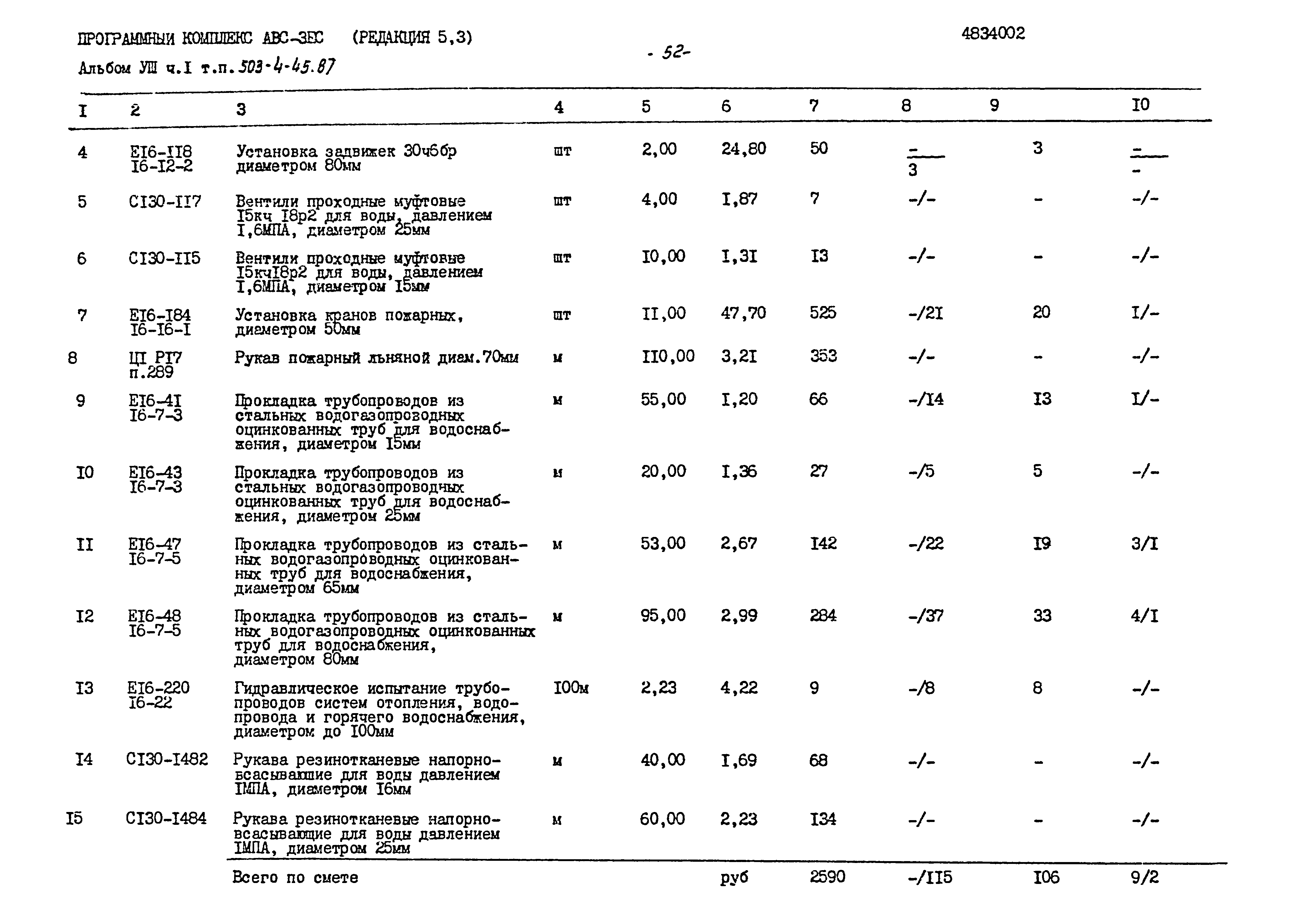 Типовой проект 503-4-45.87