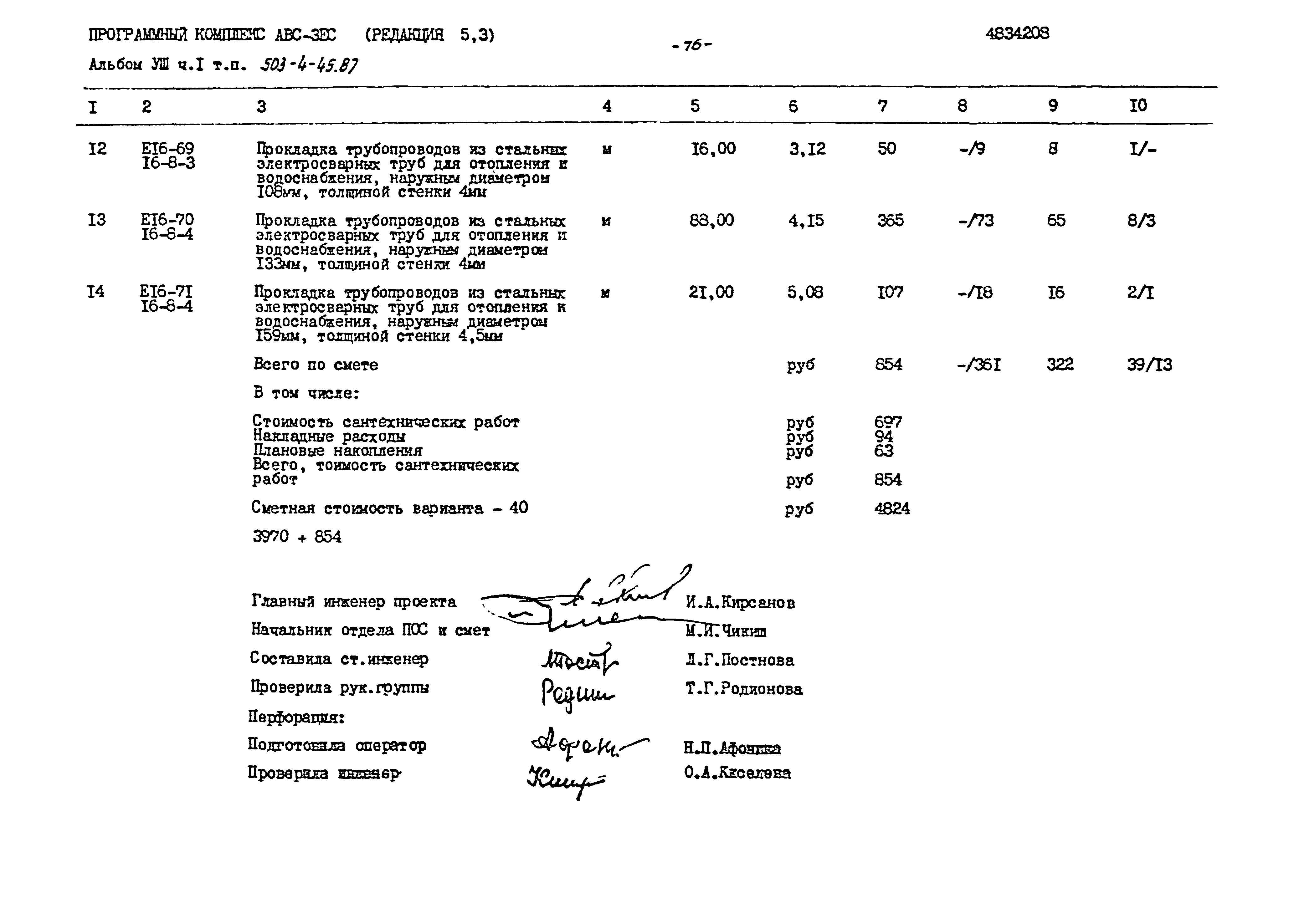 Типовой проект 503-4-45.87