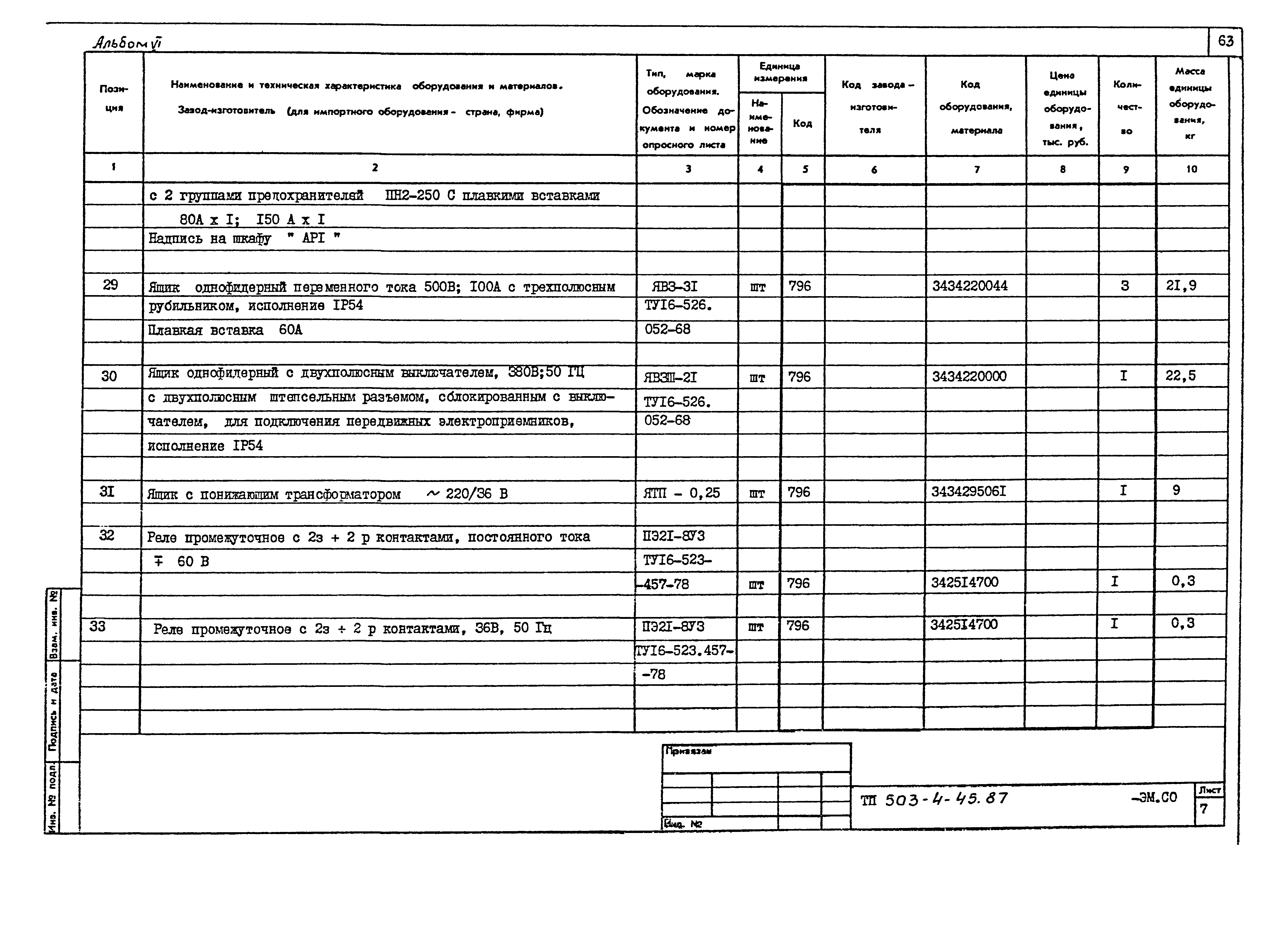 Типовой проект 503-4-45.87