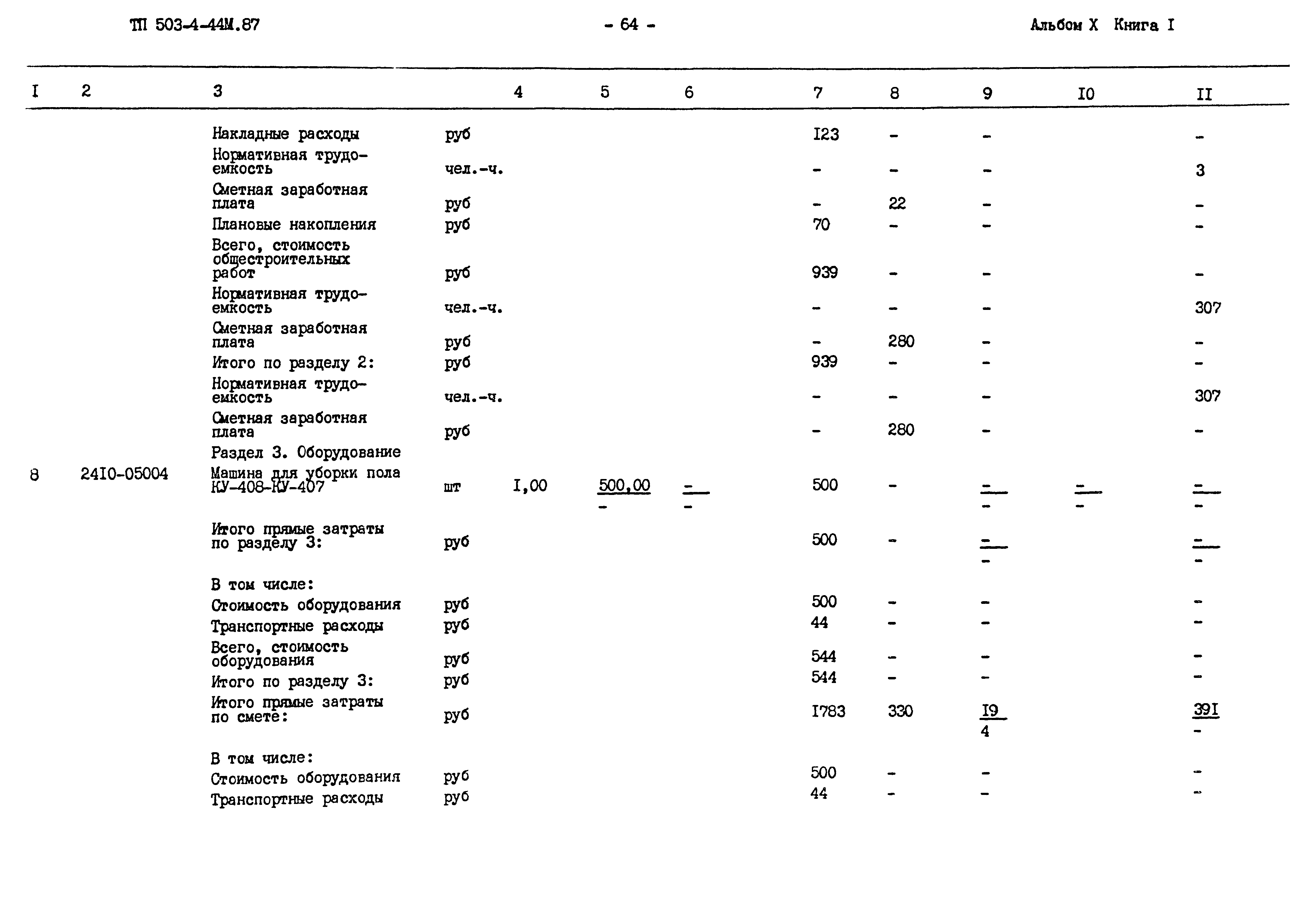 Типовой проект 503-4-44м.87