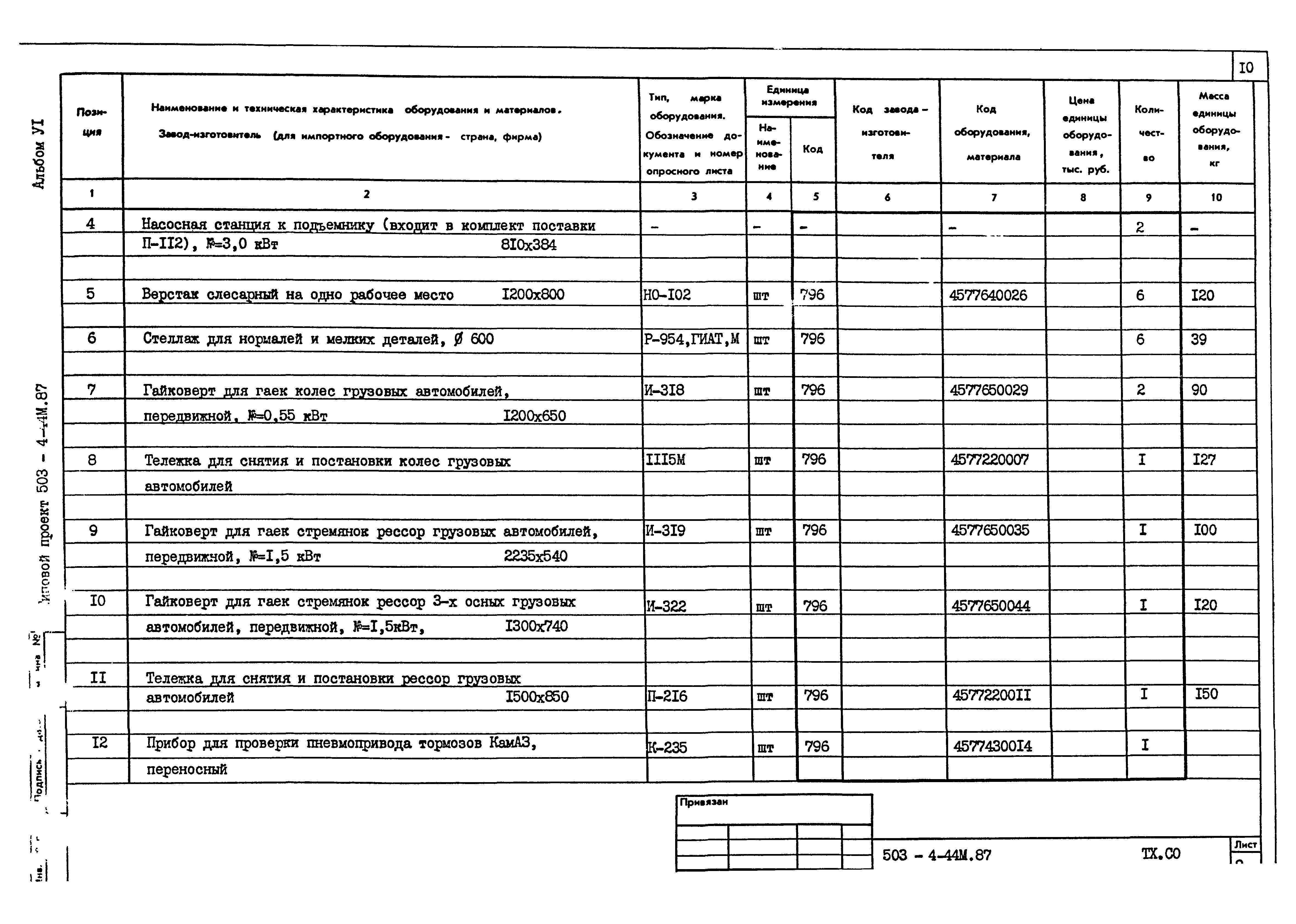 Типовой проект 503-4-44м.87