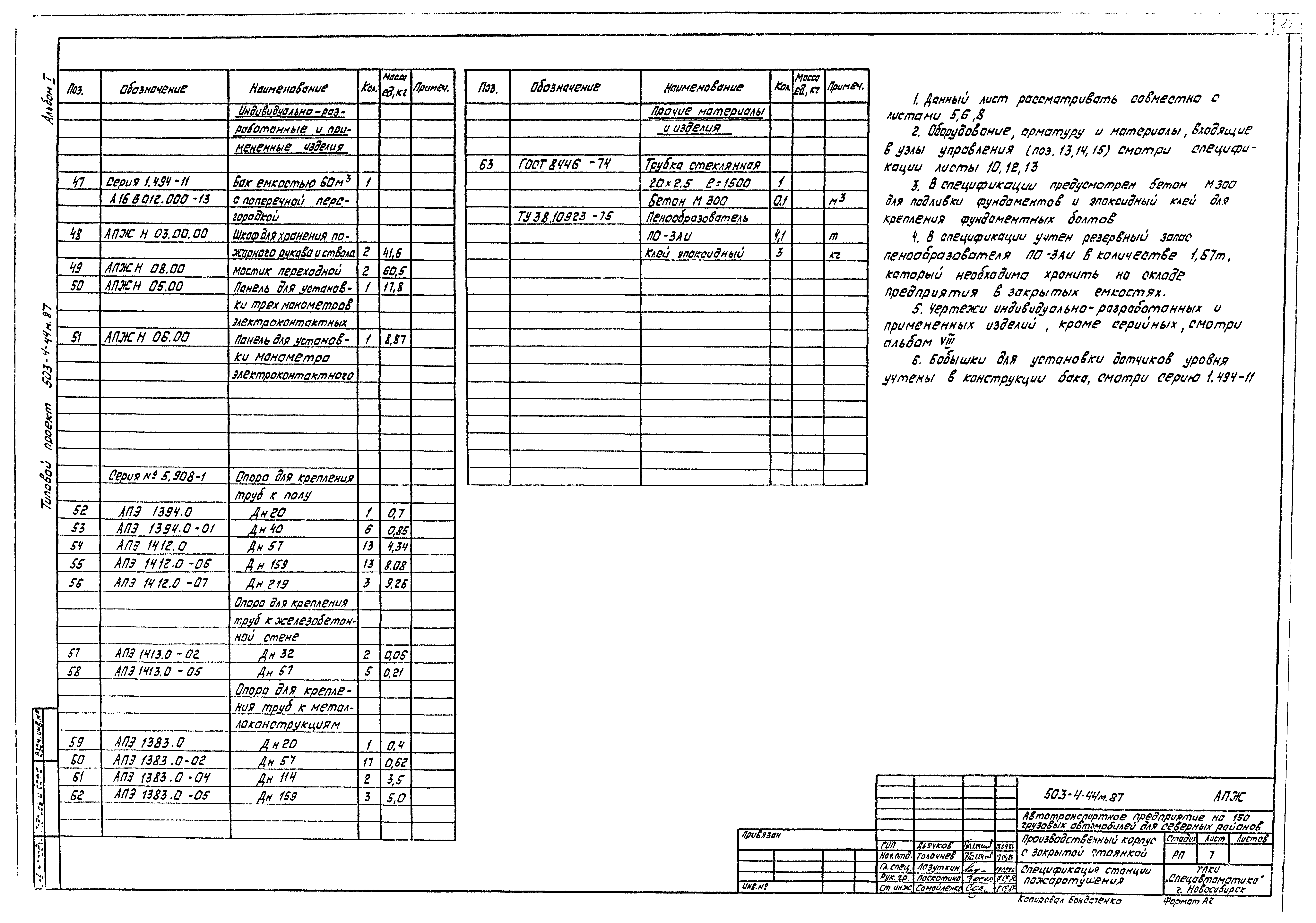 Типовой проект 503-4-44м.87