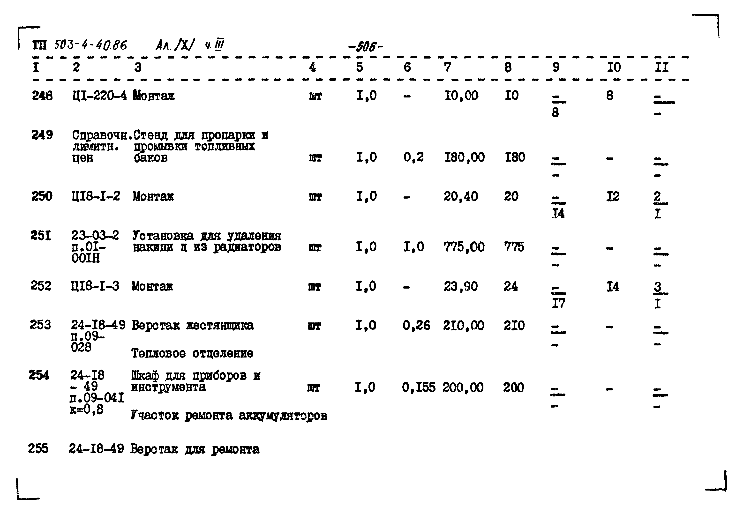 Типовой проект 503-4-40.86